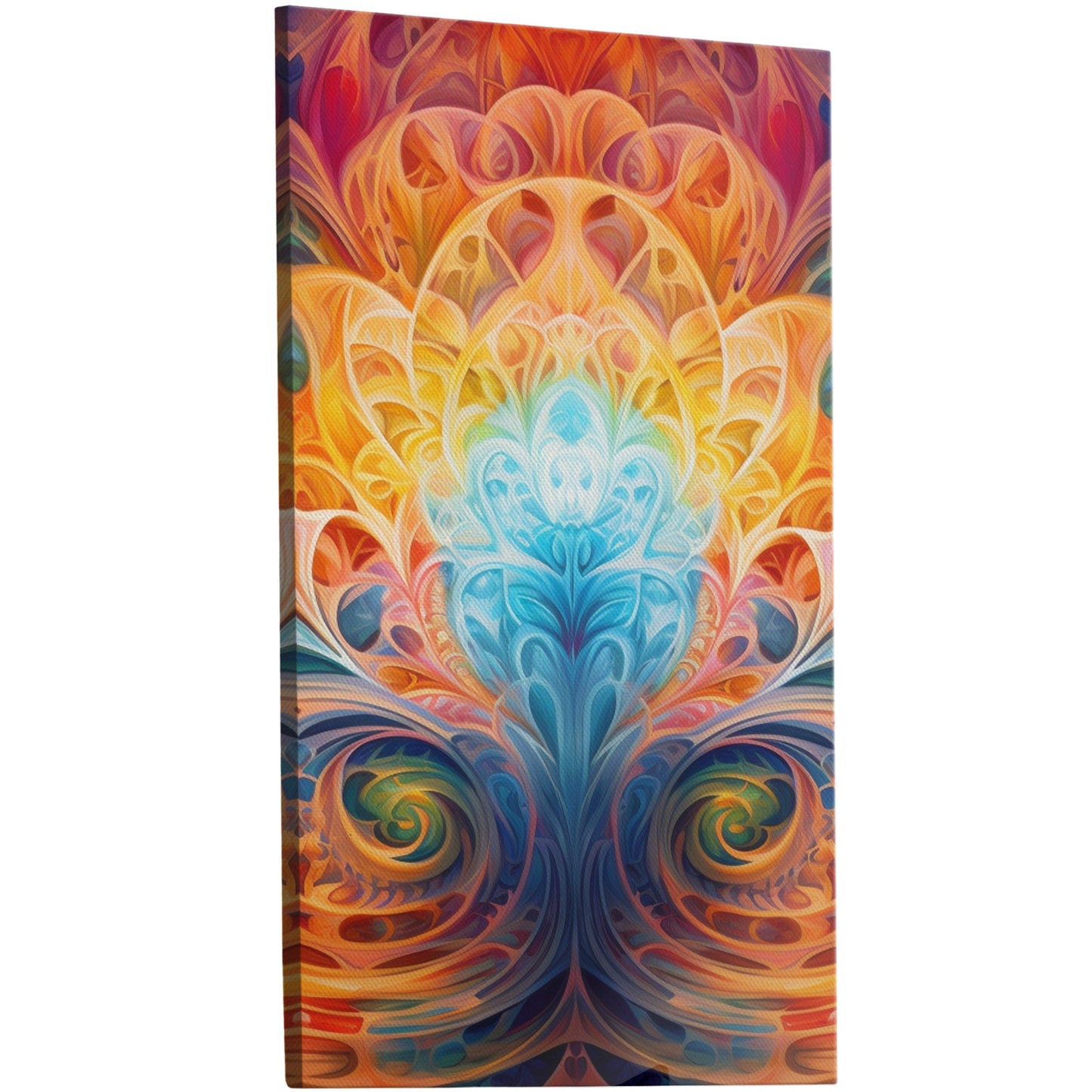 Mesmerizing fractal wall art with intricate patterns and vibrant colors. Handmade with love