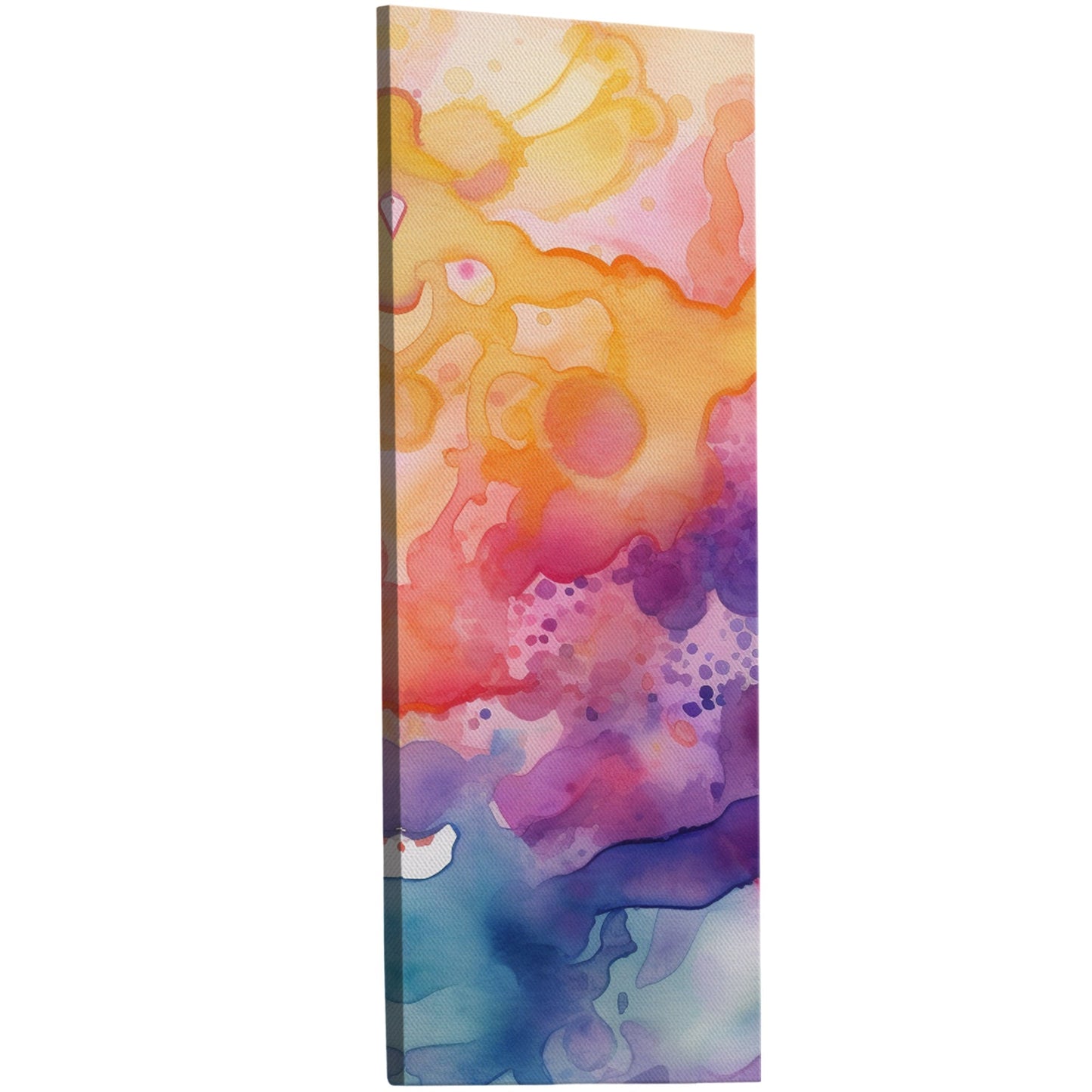 Abstract watercolor art with vibrant colors