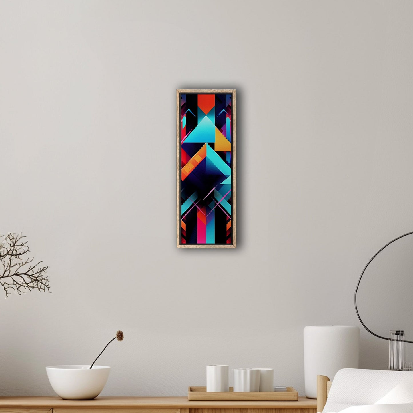 Bold neon geometric shapes - Electric Oasis