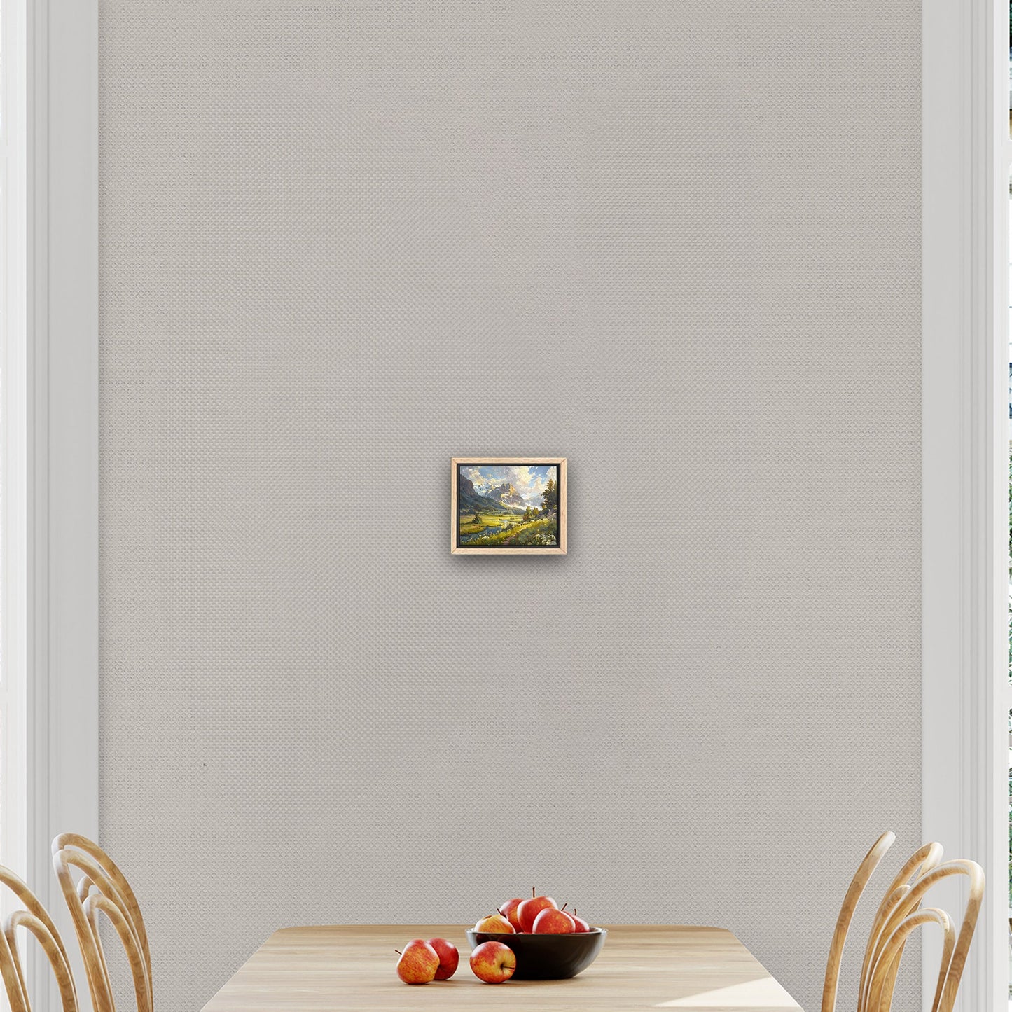 Vibrant landscape oil painting capturing nature's essence - Enriched Elegance