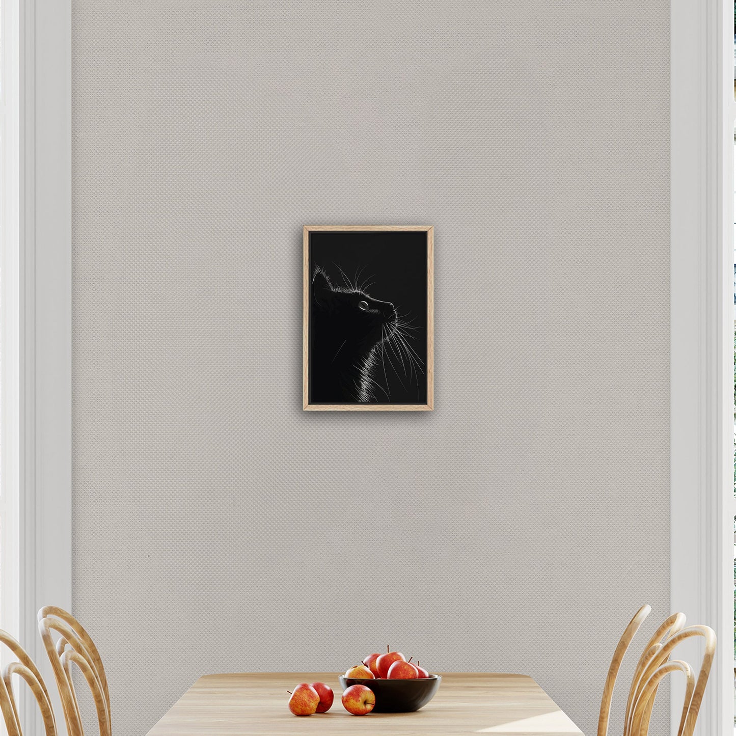 Minimalistic Cat Wall Art - Enchanting Elegance