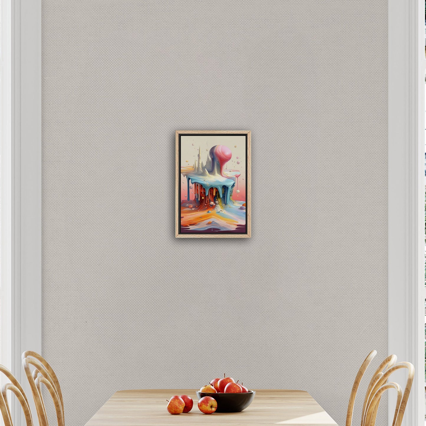 Abstract, surreal, dreamlike art with melting shapes - Enigmatic Elegance