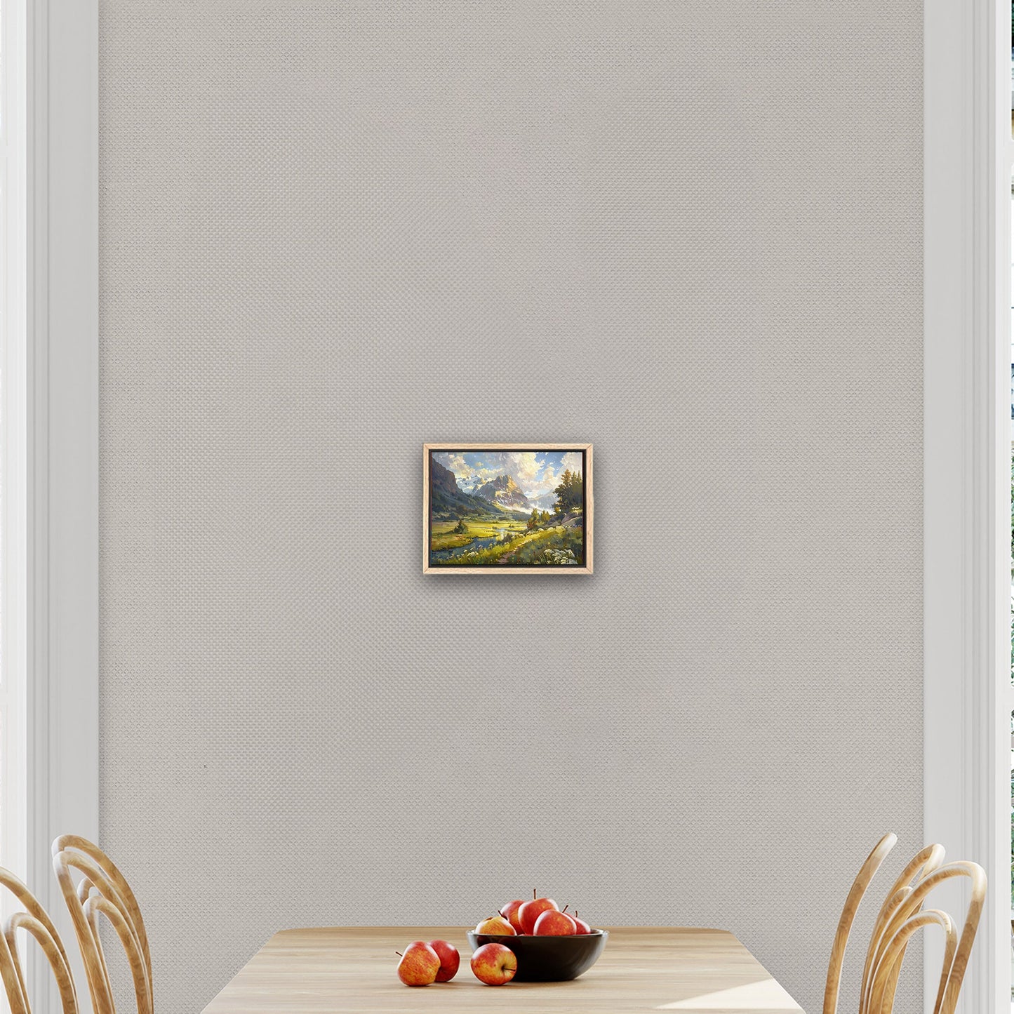 Vibrant landscape oil painting capturing nature's essence - Enriched Elegance