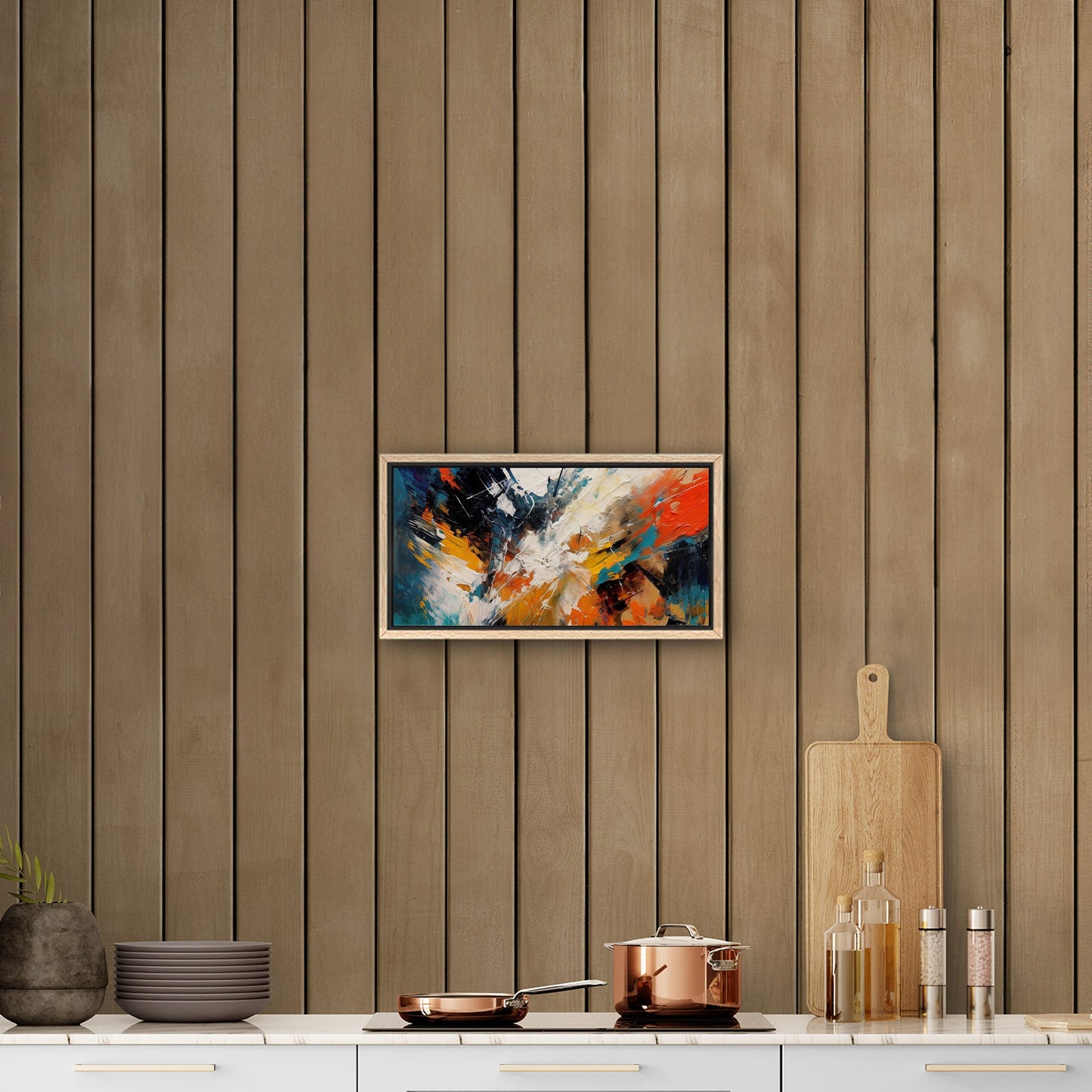 Abstract elegance with mesmerizing painterly brush strokes - Enchanting Aura