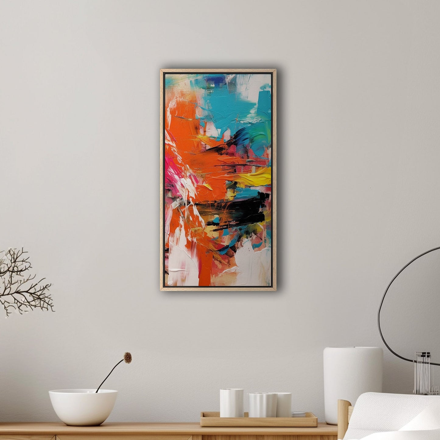 Captivating abstract art with vibrant colors - Spirited Creation