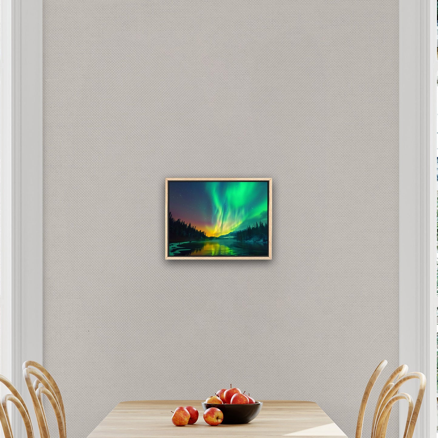 Shimmering Aurora Borealis Wall Art - Enchanted Ethereal Vision
