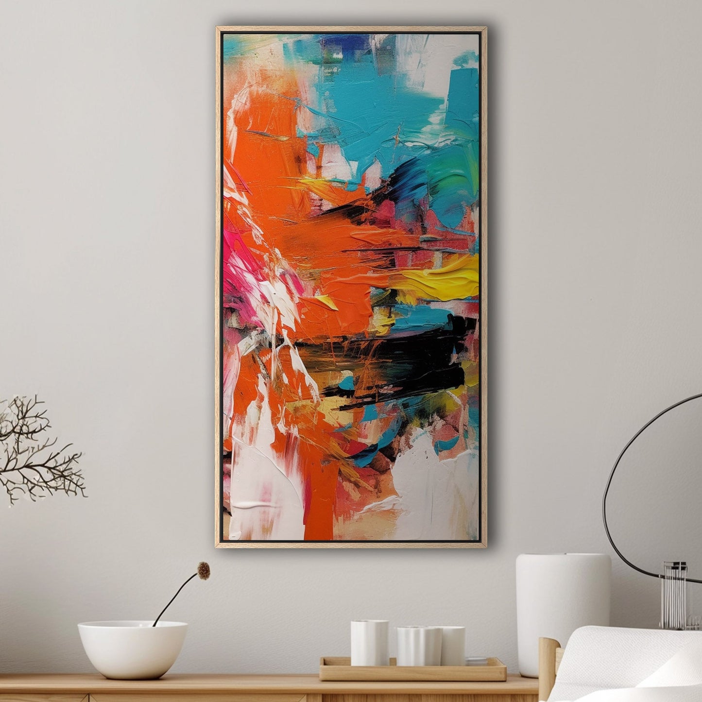 Captivating abstract art with vibrant colors - Spirited Creation