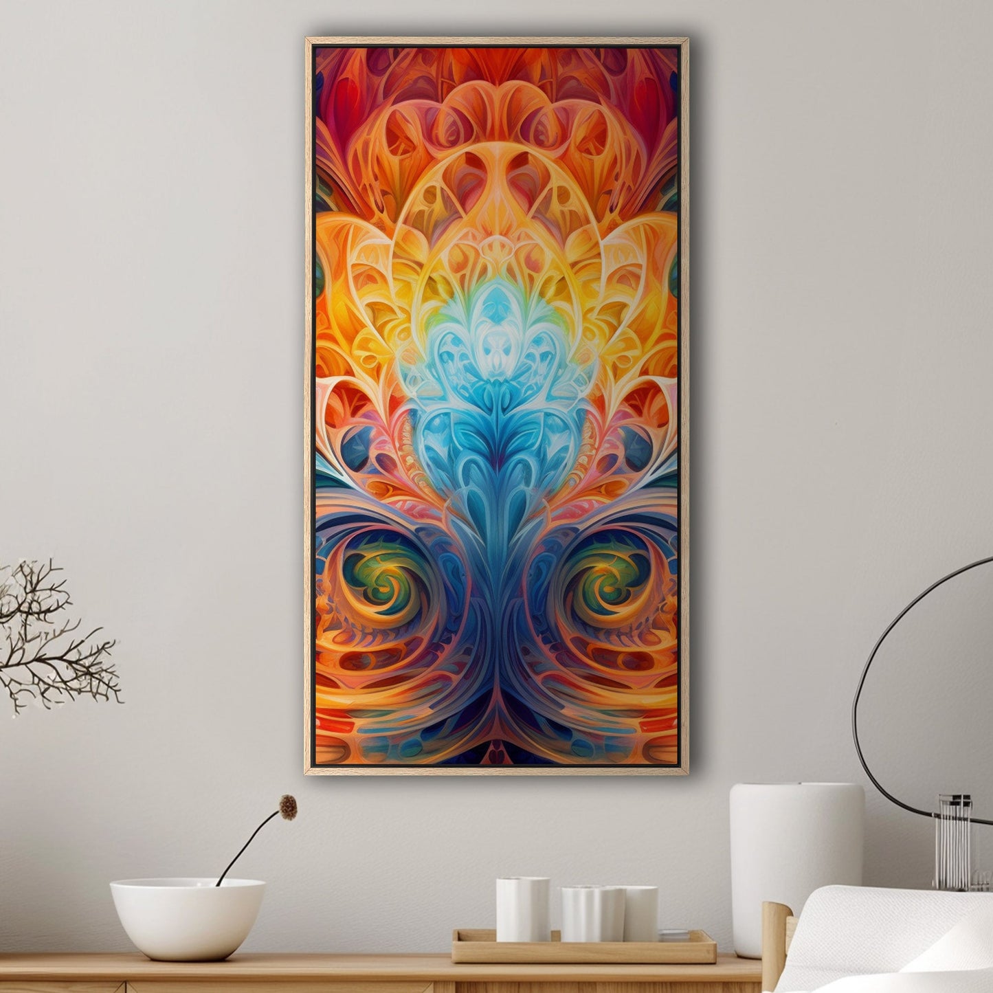 Symmetrical Digital Render Abstract - Recurring Kaleidoscope: Infinite Visual Complexity
