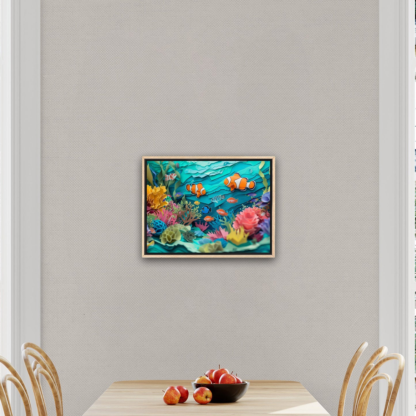 Vibrant marine life art on canvas - Serenity Dance