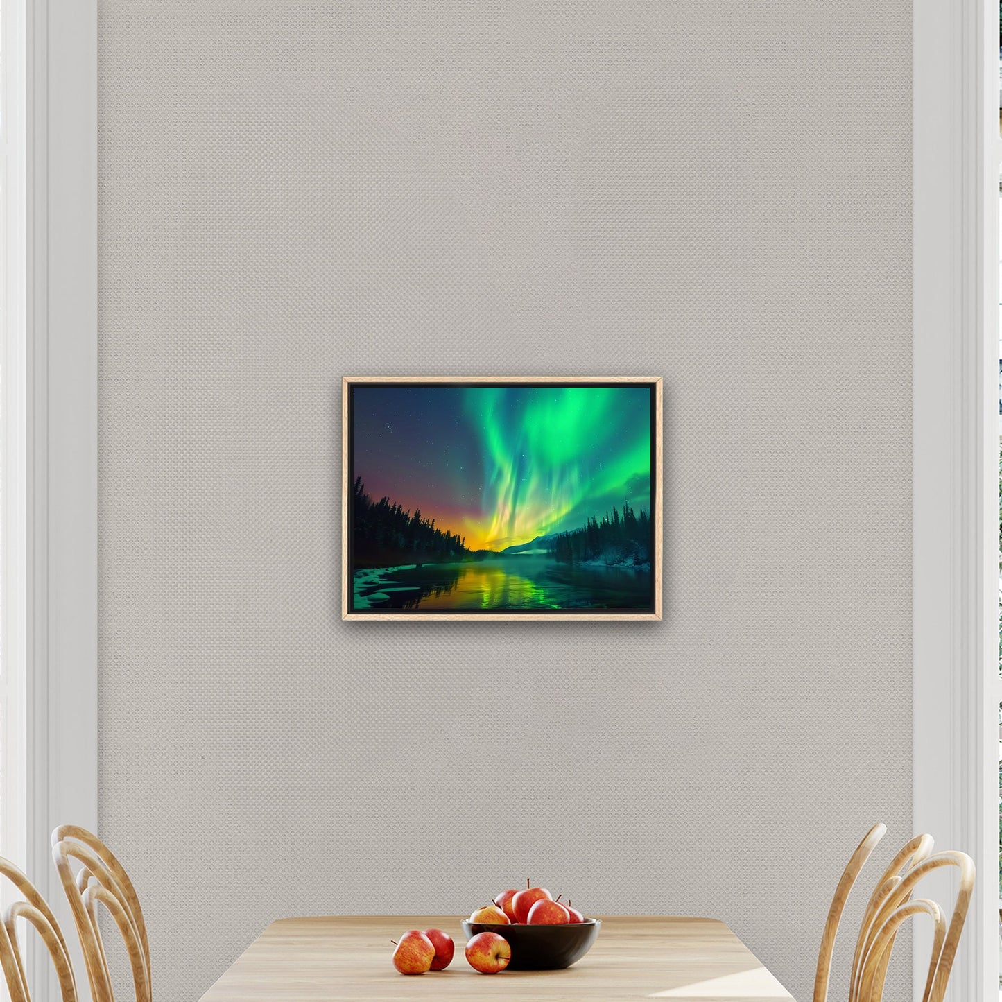 Shimmering Aurora Borealis Wall Art - Enchanted Ethereal Vision