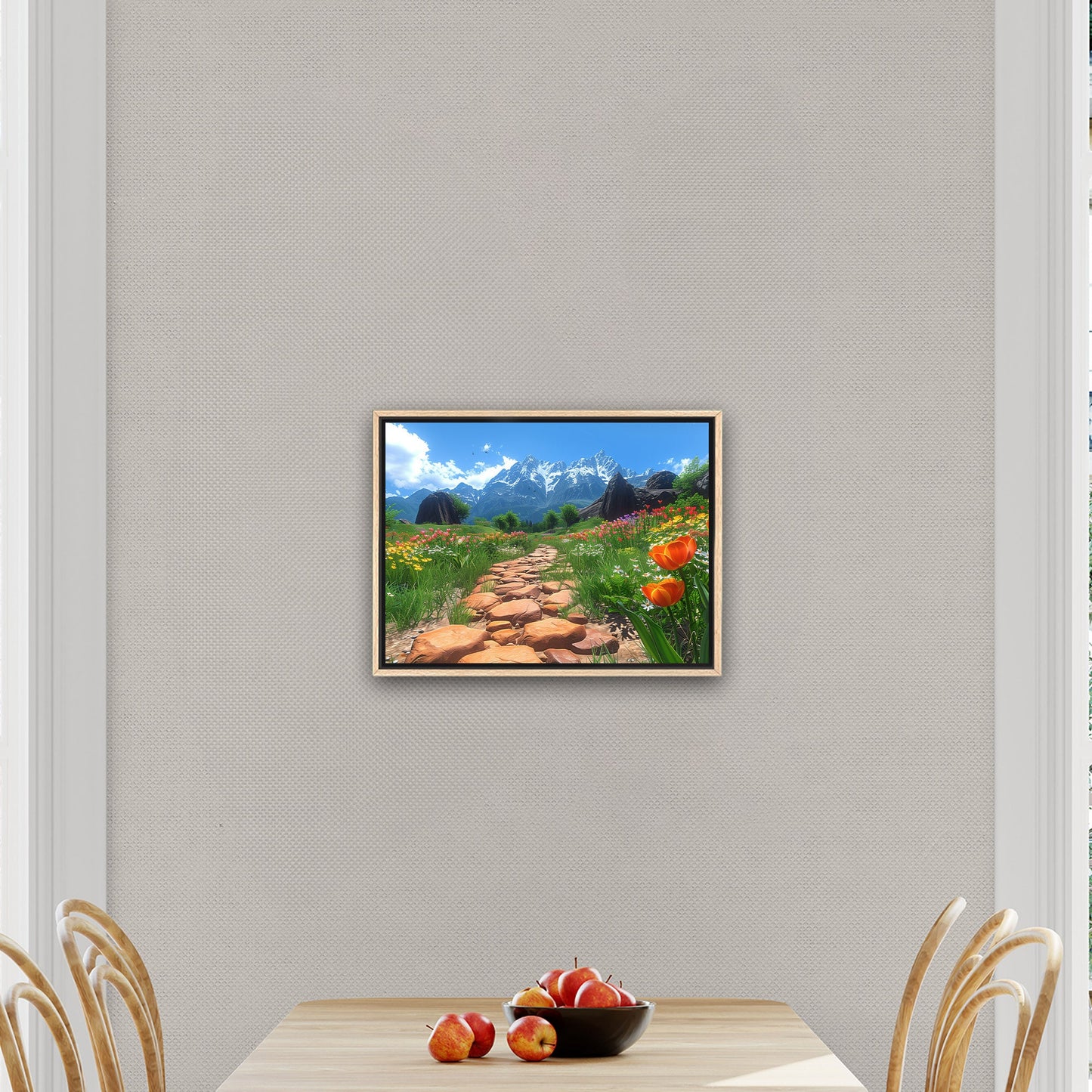 Captivating garden art - Serene Spring Blooms