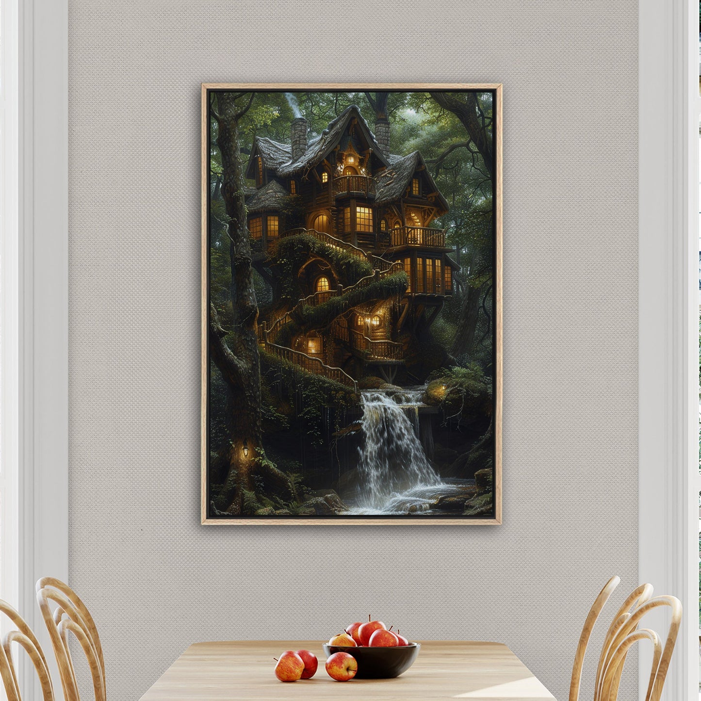 3d Render of fantasy house in the woods - Enchanted Treehouse