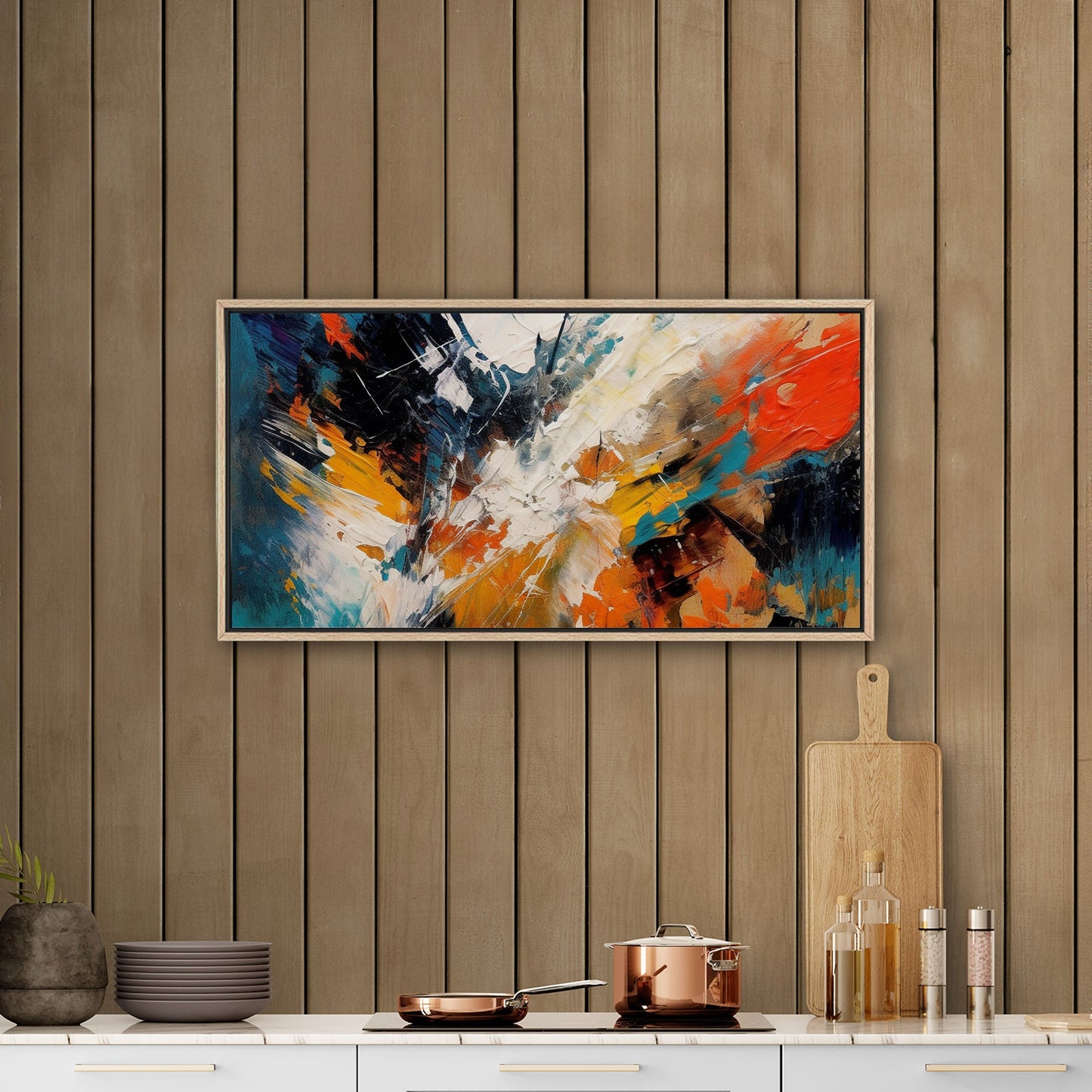 Abstract elegance with mesmerizing painterly brush strokes - Enchanting Aura