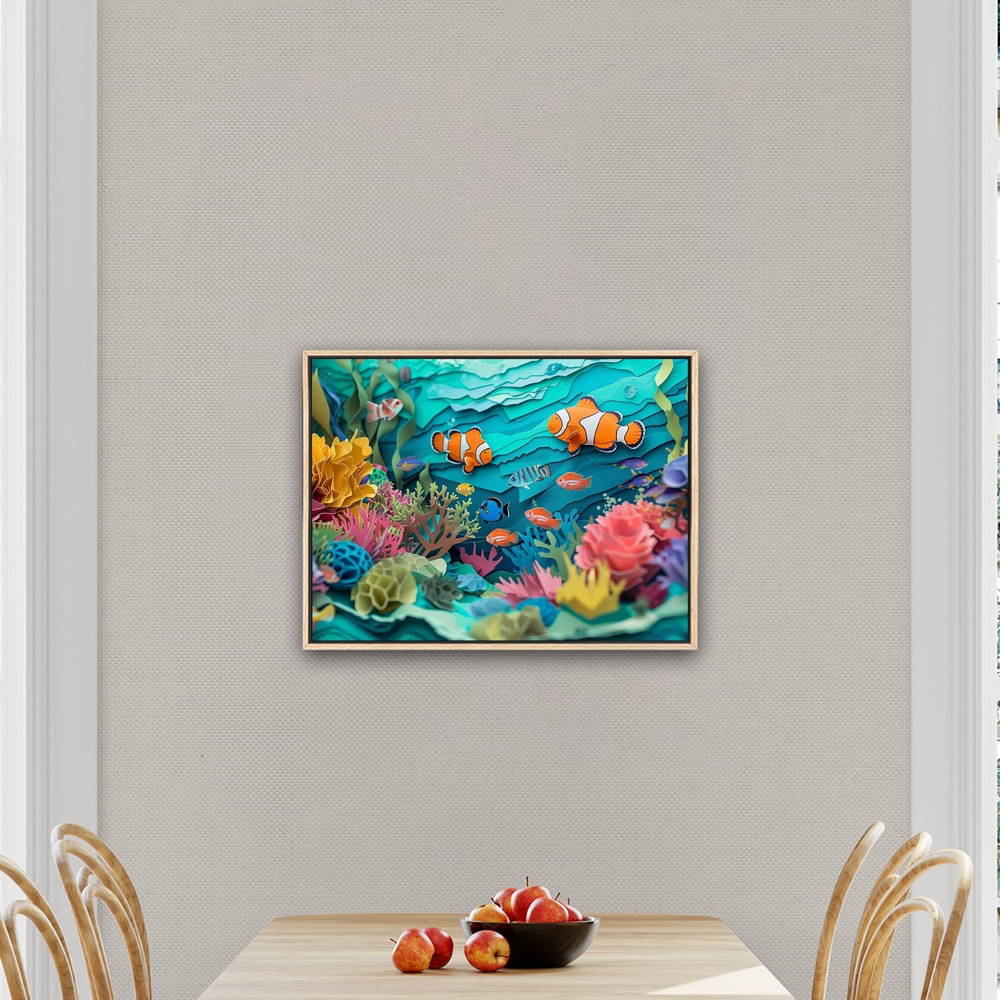 Vibrant marine life art on canvas - Serenity Dance