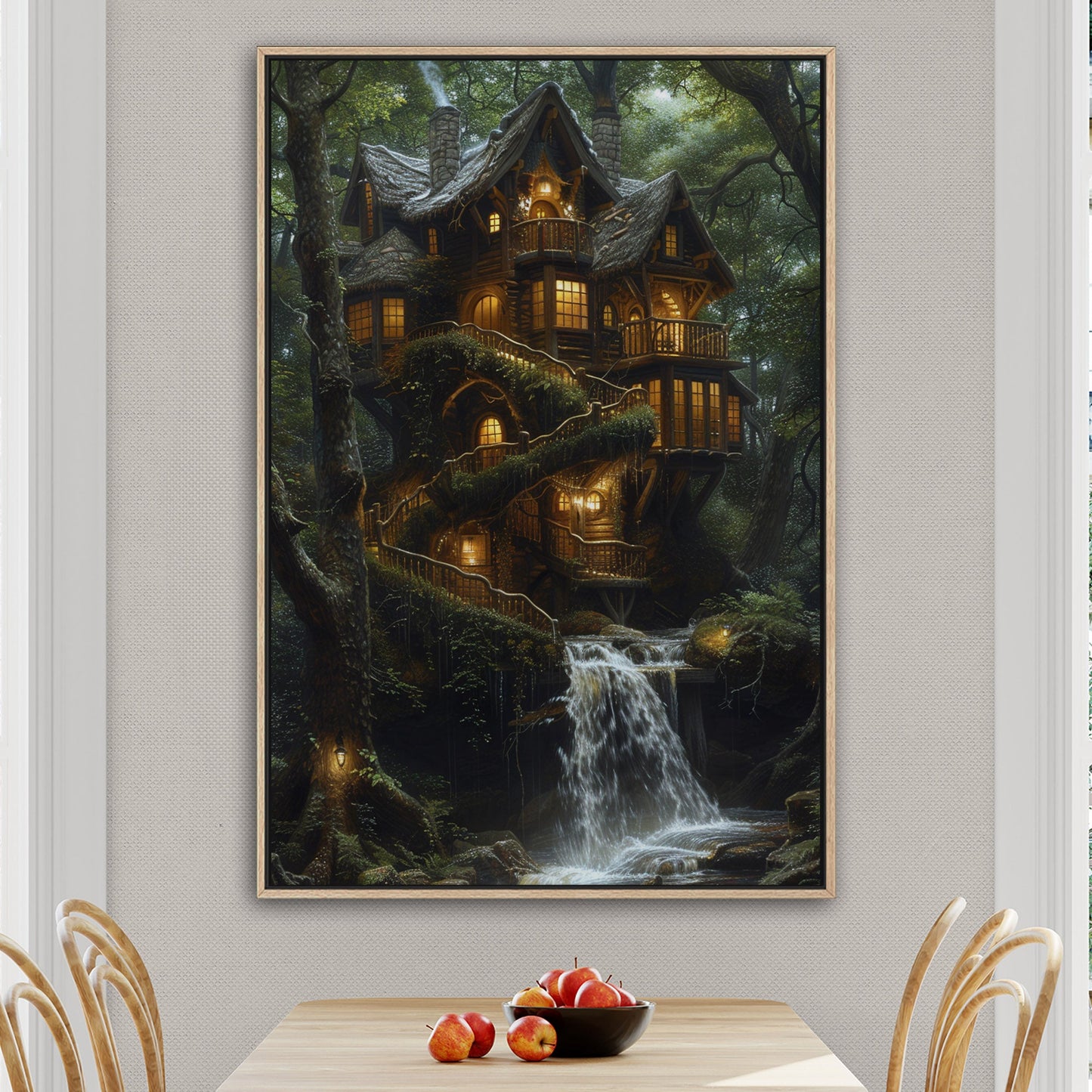 3d Render of fantasy house in the woods - Enchanted Treehouse