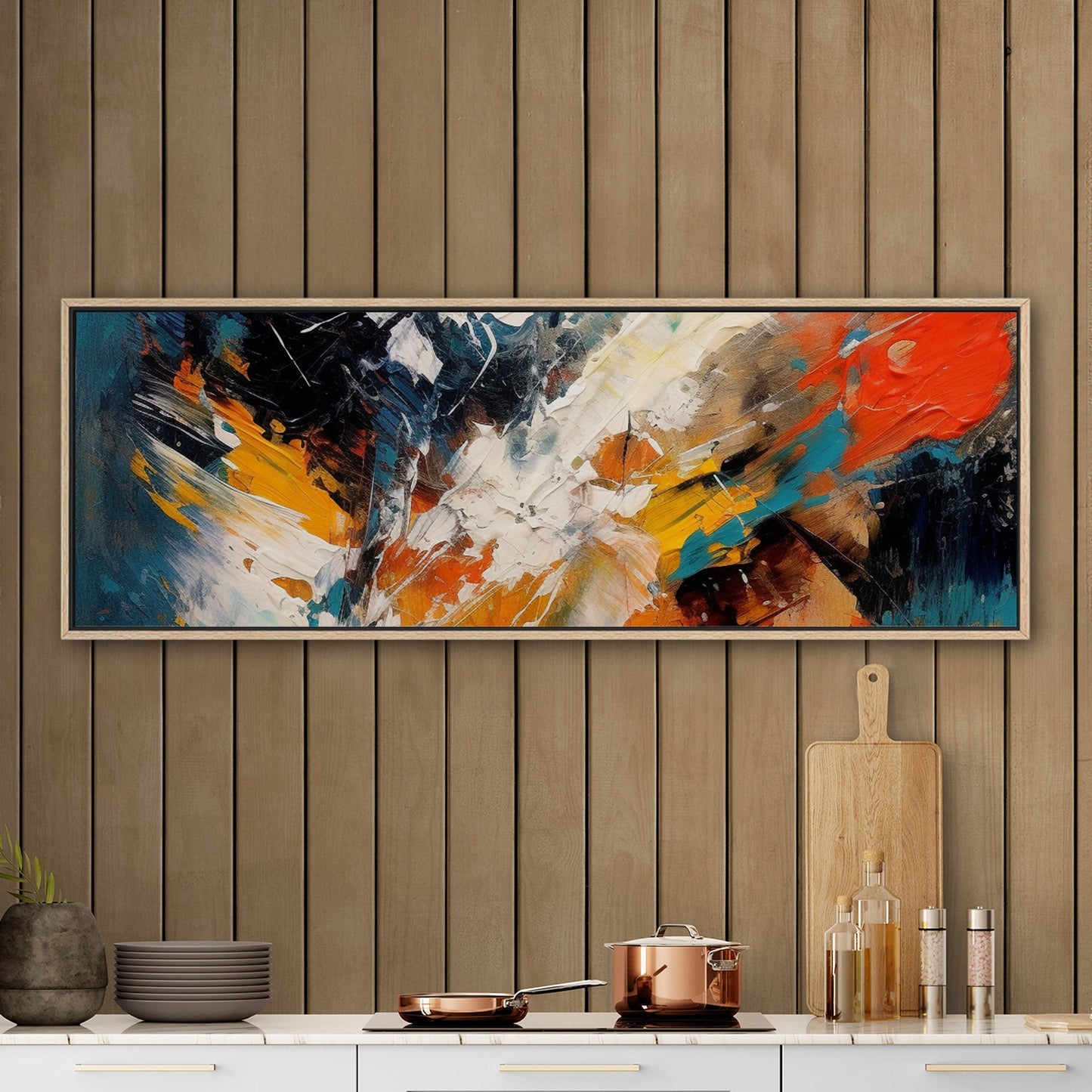 Abstract elegance with mesmerizing painterly brush strokes - Enchanting Aura