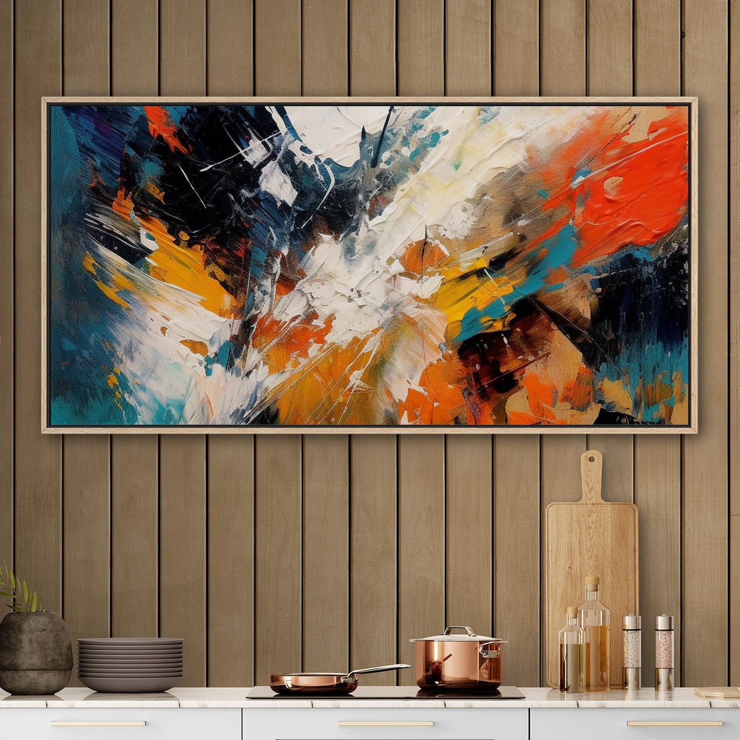 Abstract elegance with mesmerizing painterly brush strokes - Enchanting Aura