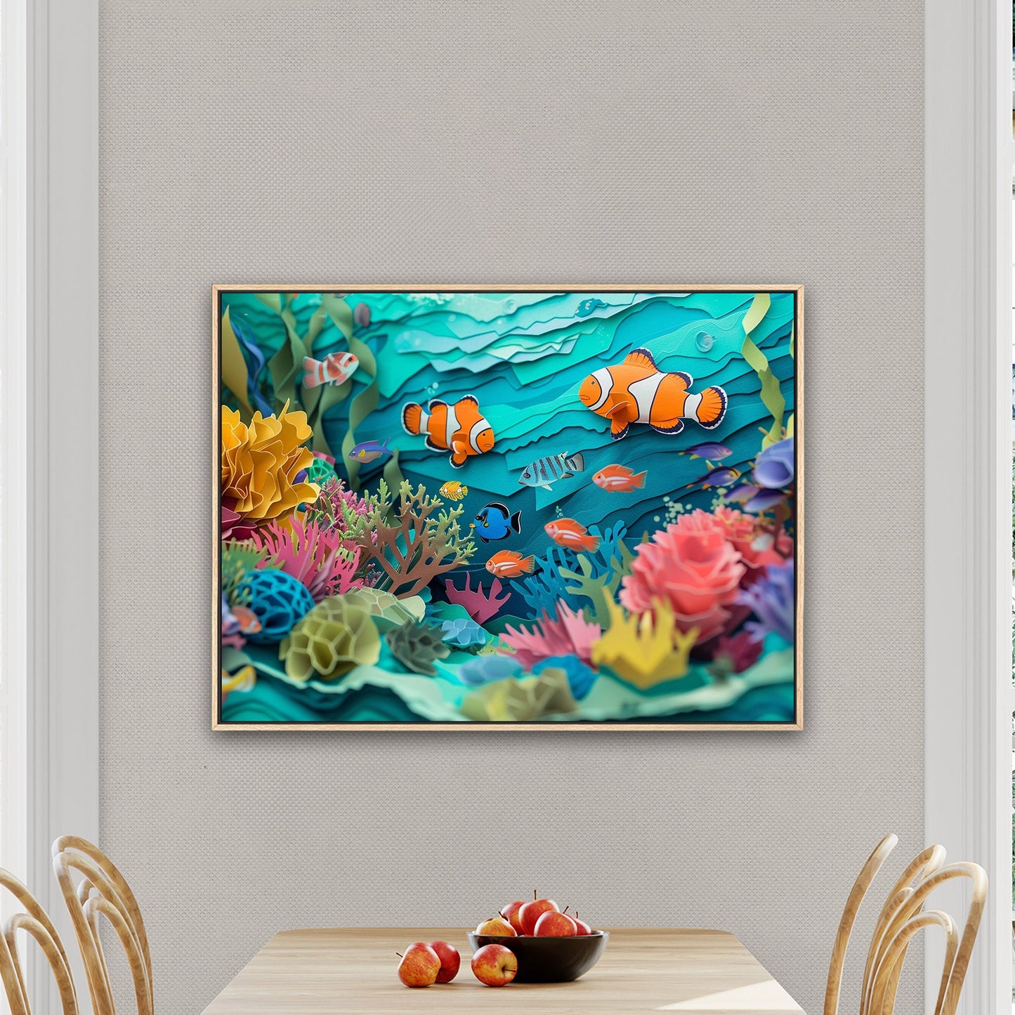 Vibrant marine life art on canvas - Serenity Dance