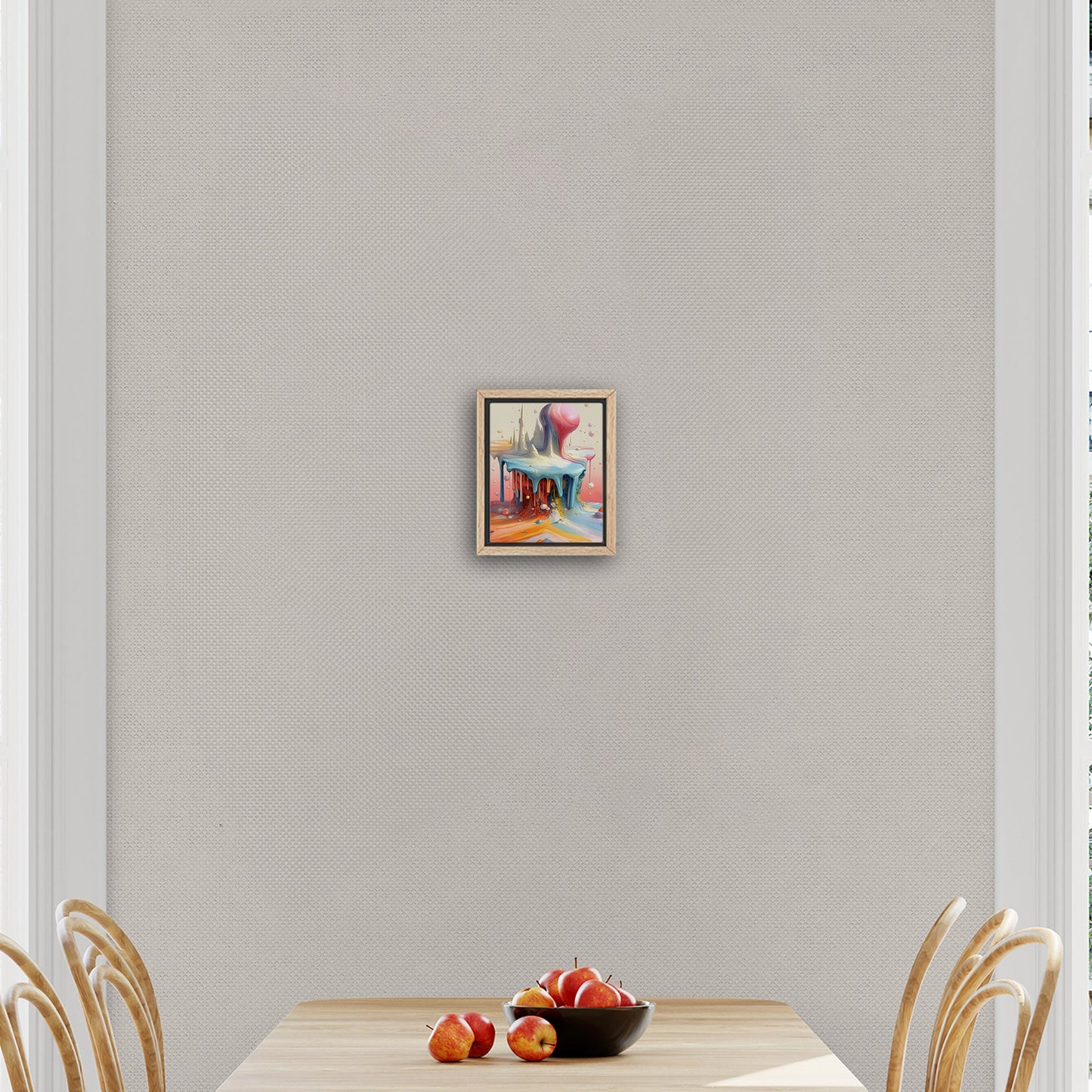 Abstract, surreal, dreamlike art with melting shapes - Enigmatic Elegance