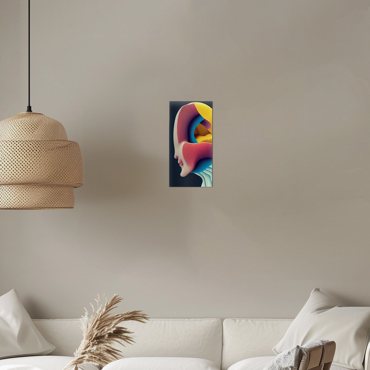 Abstract chaos meets midcentury charm - Vibrant Chaos Unleashed