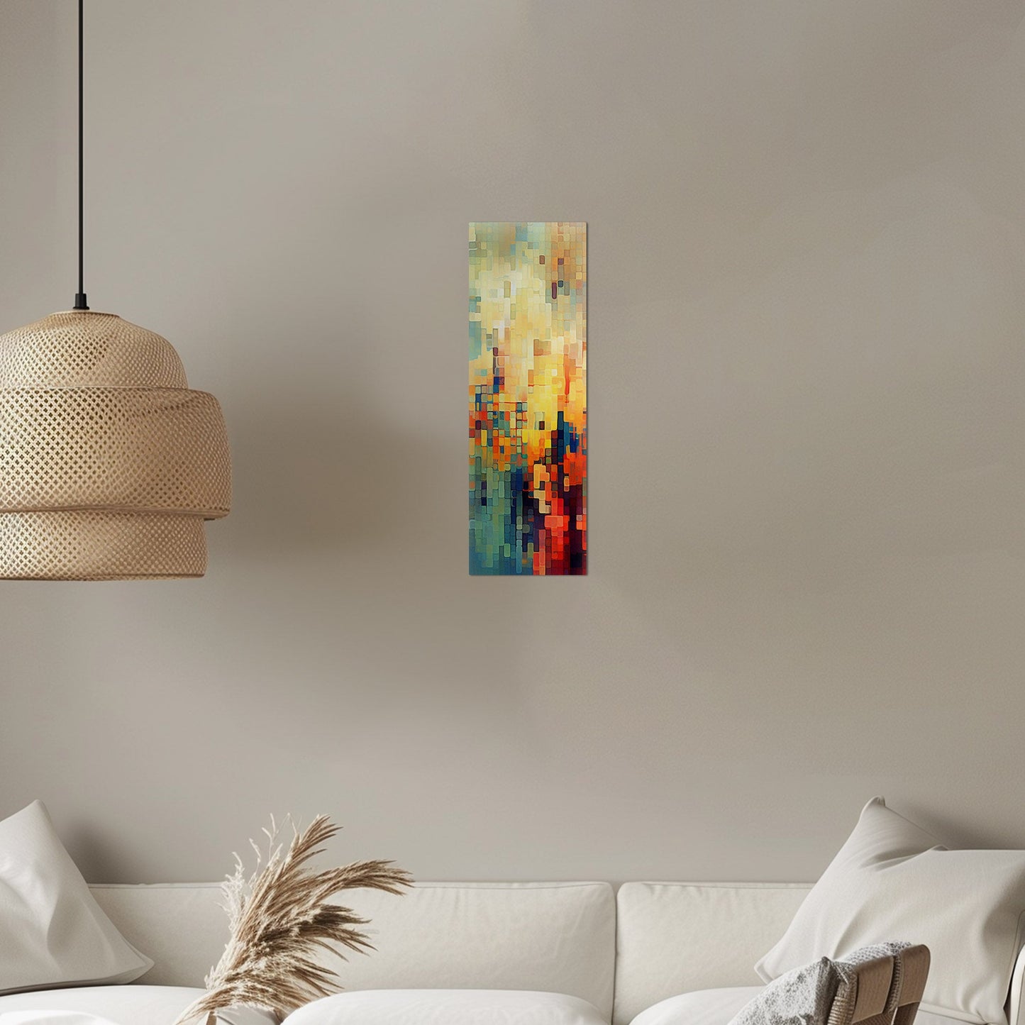 Pixelated mosaic retro abstract patterned geometric - Mesmerizing Modern Elegance