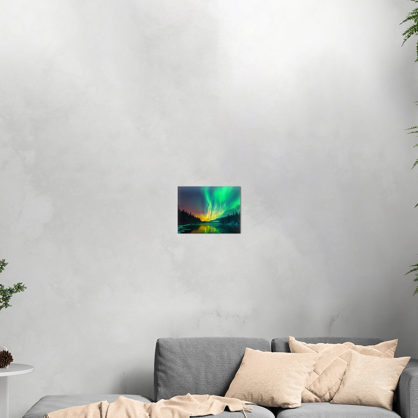Shimmering Aurora Borealis Wall Art - Enchanted Ethereal Vision