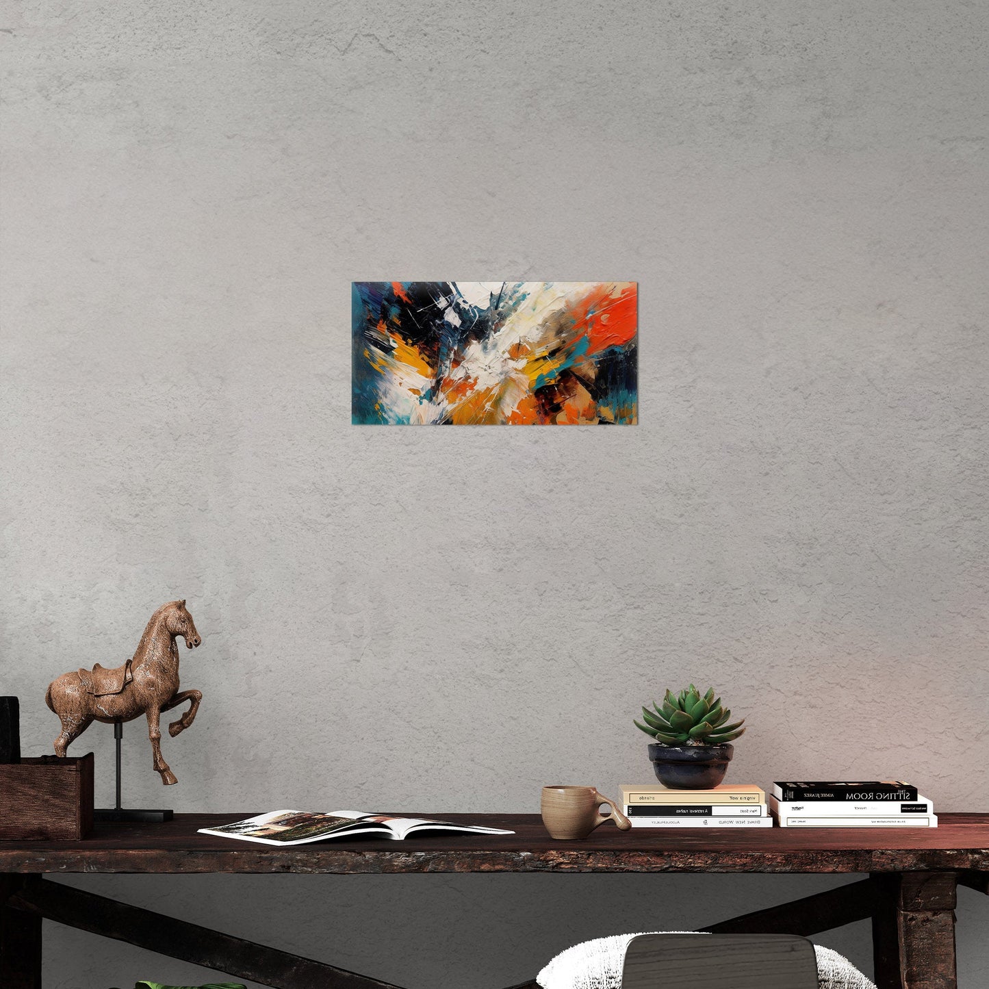 Abstract elegance with mesmerizing painterly brush strokes - Enchanting Aura