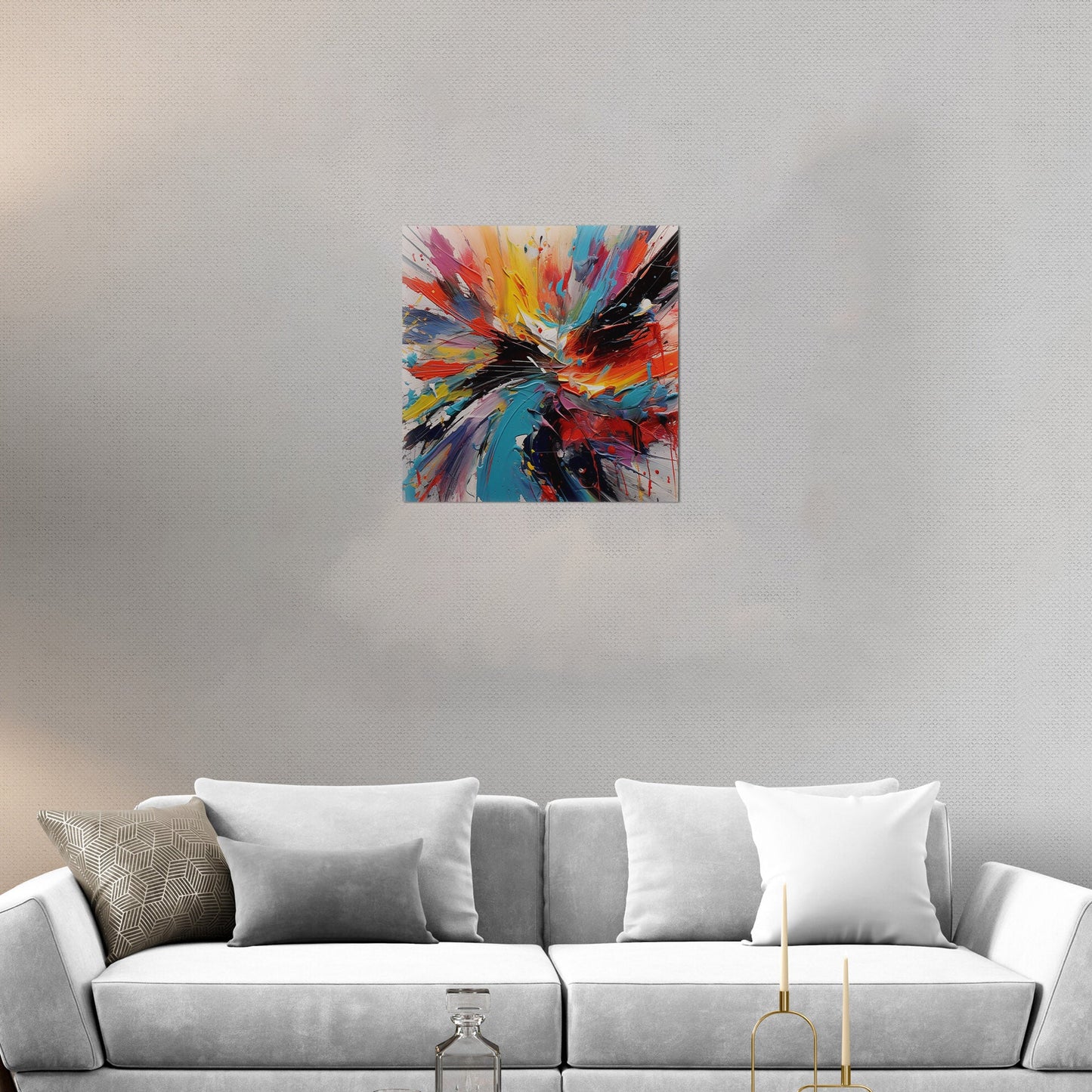 Immerse your space in dynamic, abstract art - Vivid Expression.