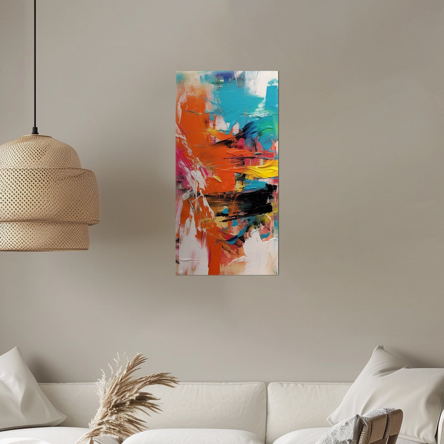 Captivating abstract art with vibrant colors - Spirited Creation