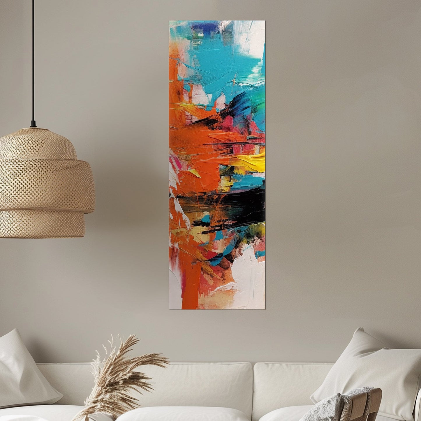 Captivating abstract art with vibrant colors - Spirited Creation