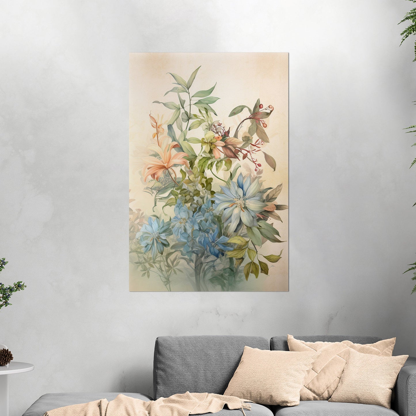 Dreamy Botanical Watercolor - Bouquet for a Friend
