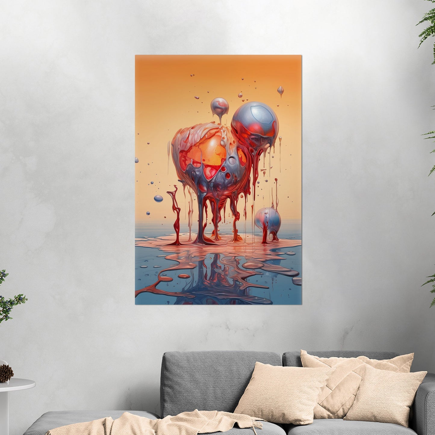 Surreal Abstract Digital Art Render - Ethereal Melting Dreams