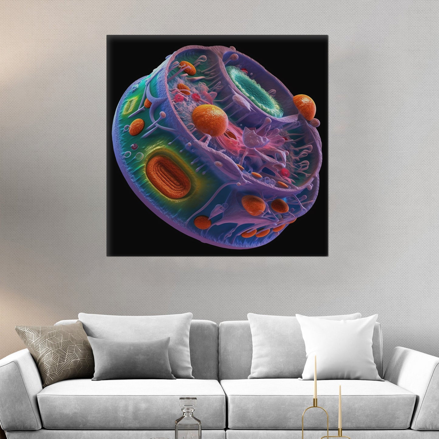 Detailed cell structure diagram - Life's Intricate Harmony