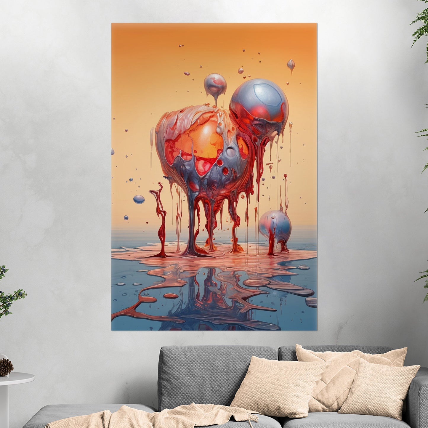 Surreal Abstract Digital Art Render - Ethereal Melting Dreams