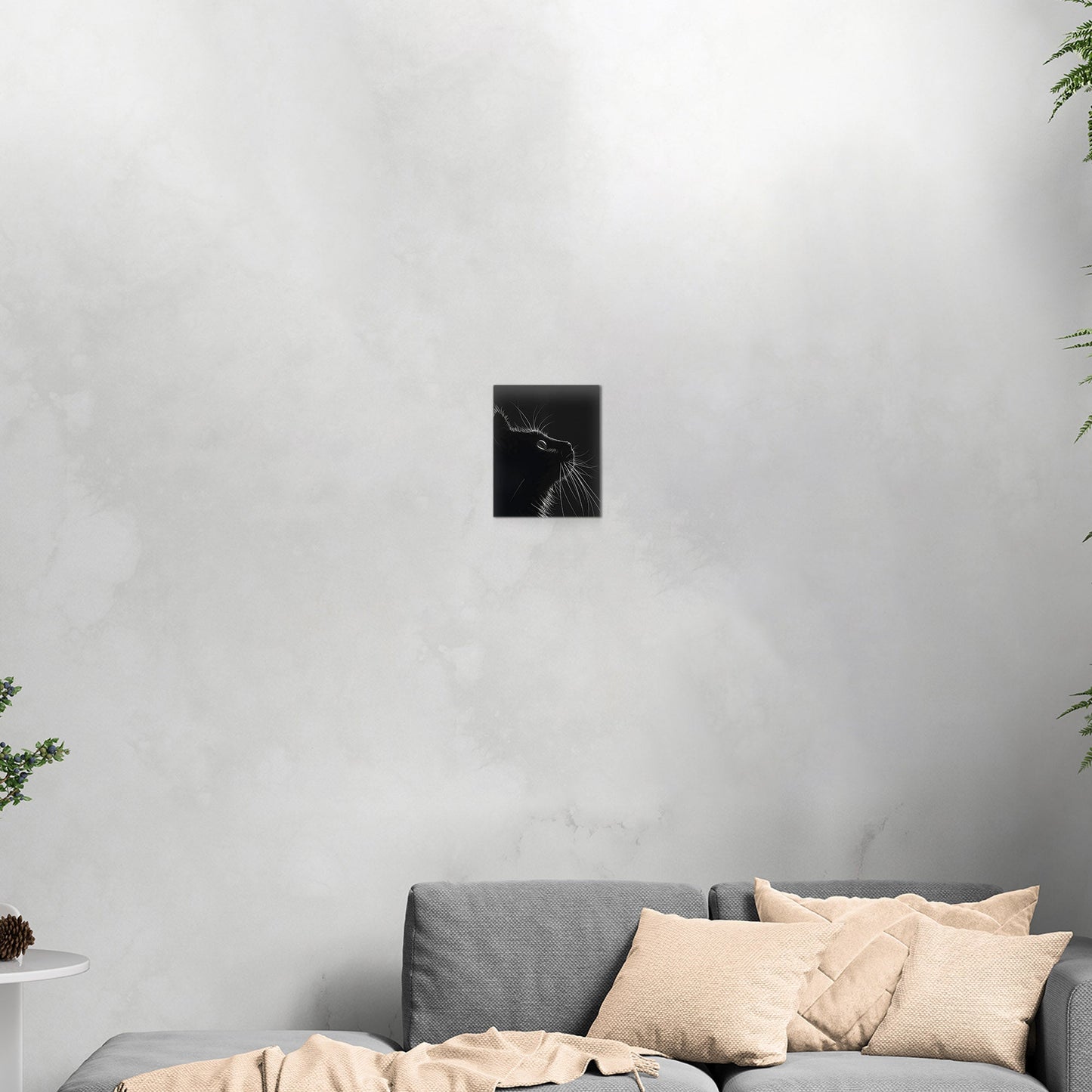 Minimalistic Cat Wall Art - Enchanting Elegance