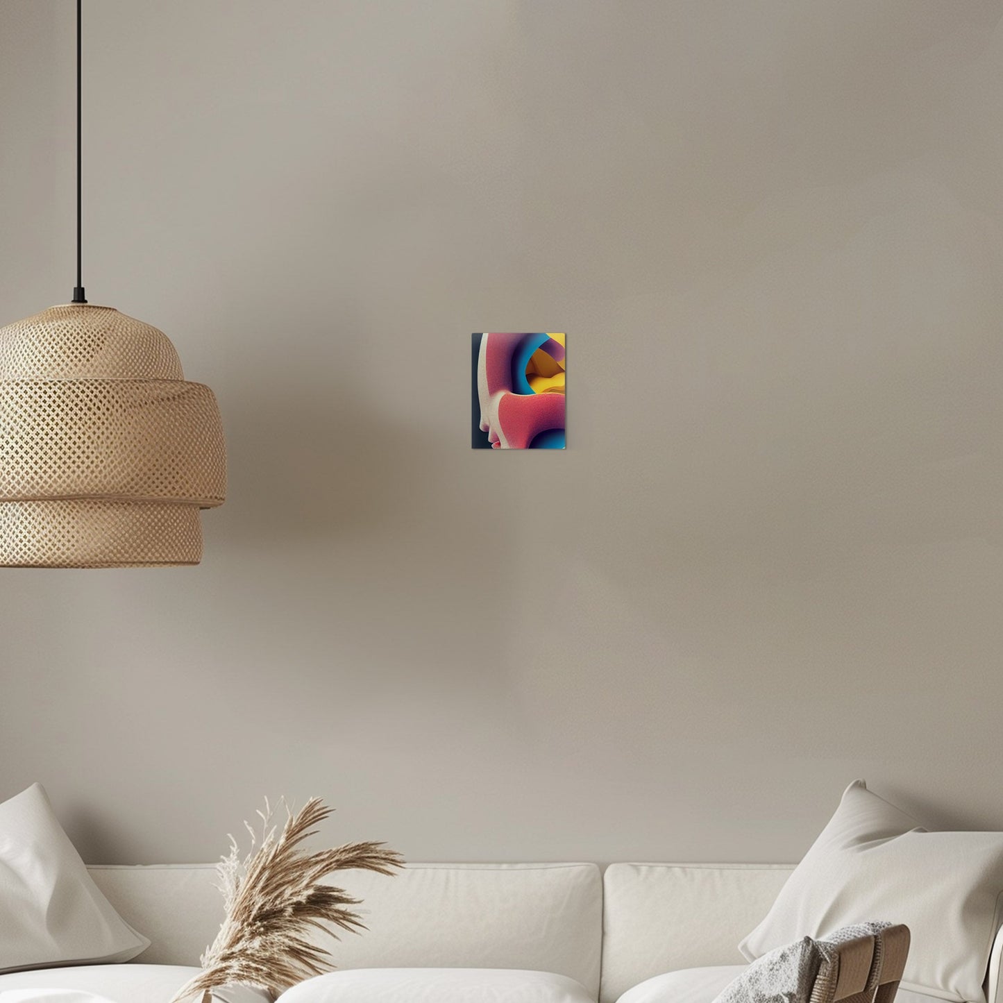 Abstract chaos meets midcentury charm - Vibrant Chaos Unleashed