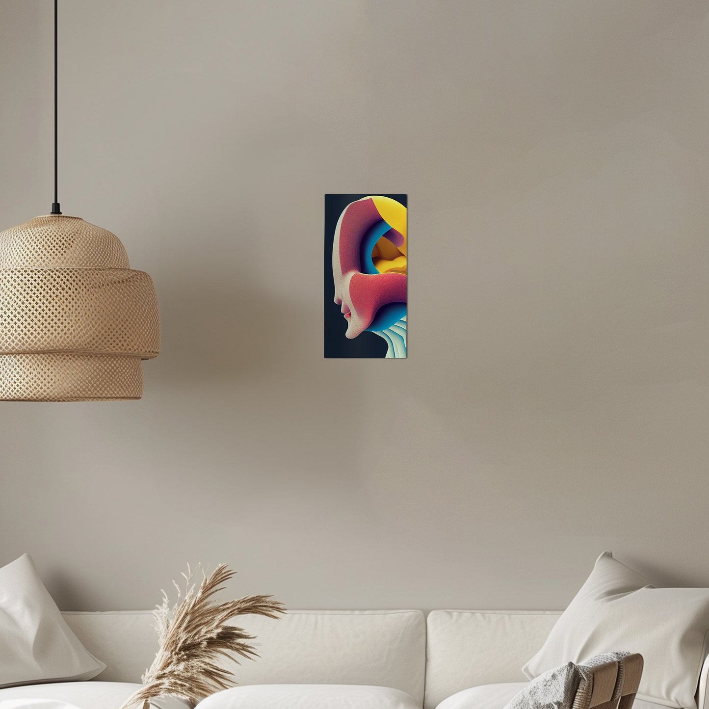 Abstract chaos meets midcentury charm - Vibrant Chaos Unleashed