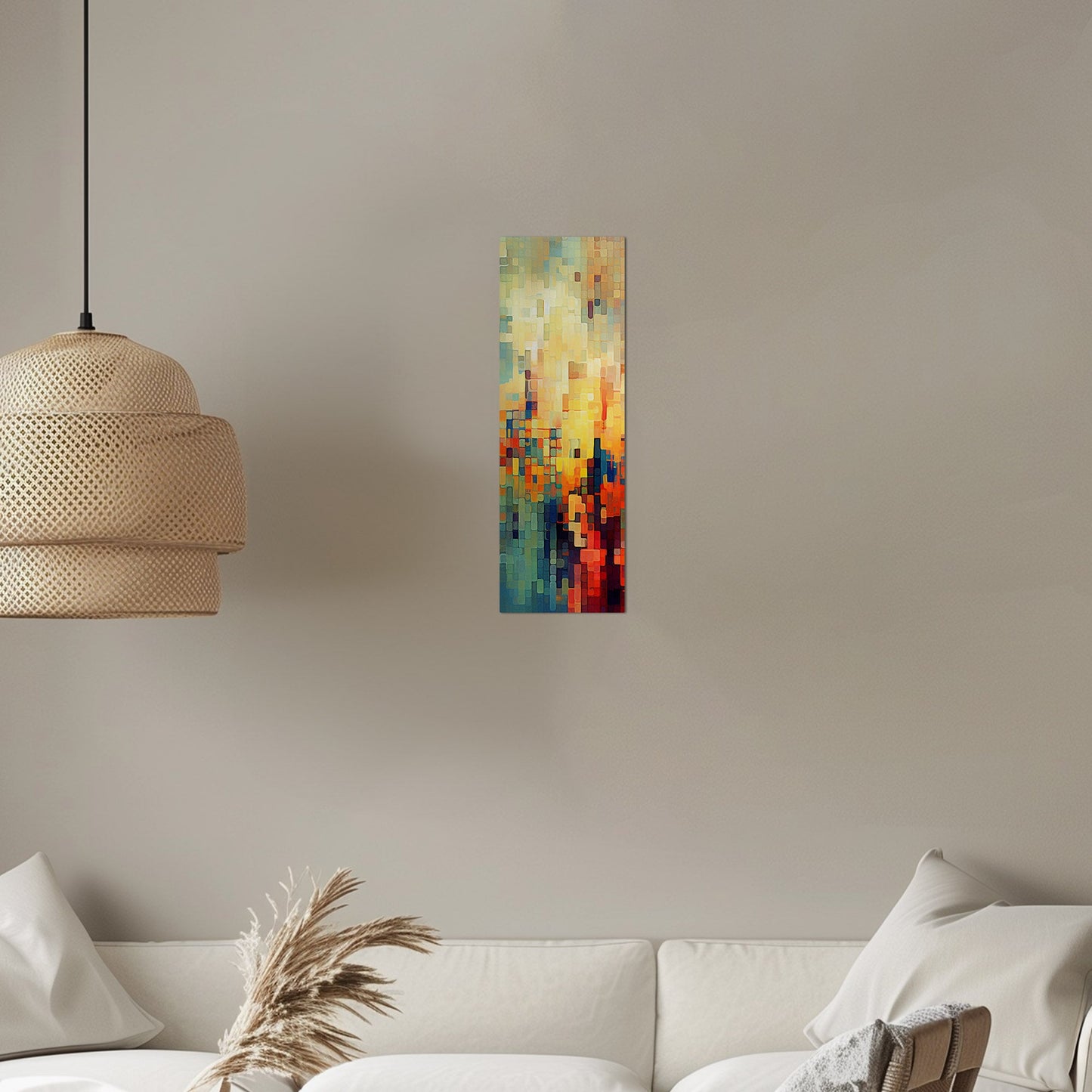 Pixelated mosaic retro abstract patterned geometric - Mesmerizing Modern Elegance