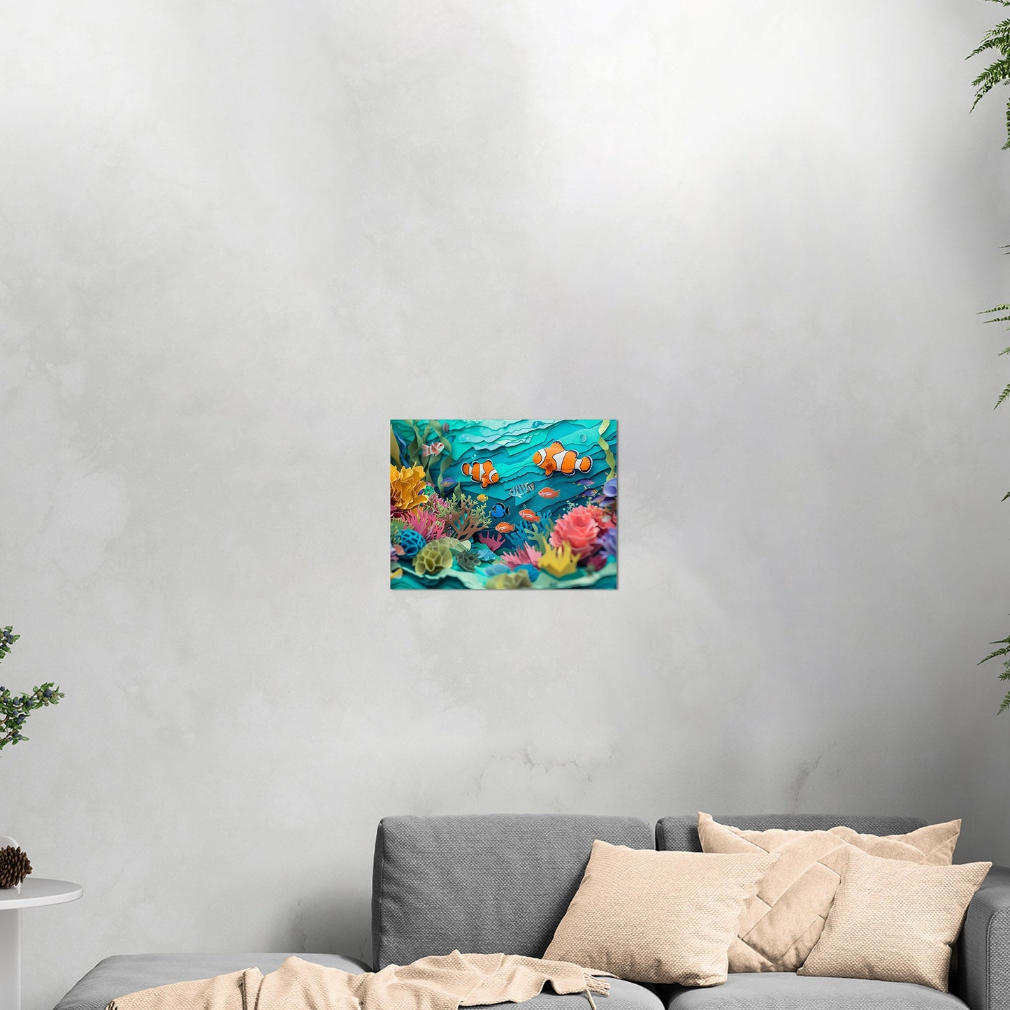Vibrant marine life art on canvas - Serenity Dance