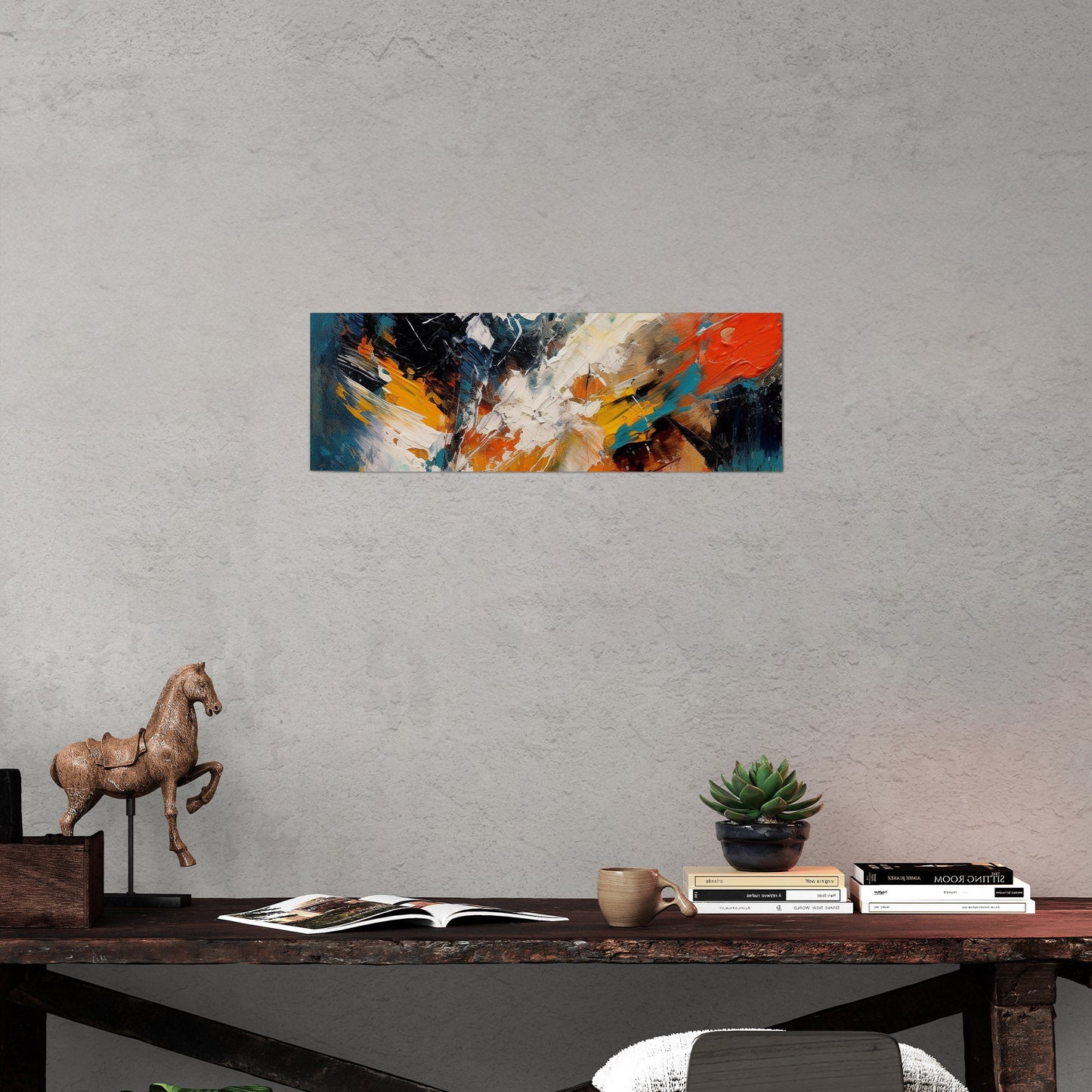 Abstract elegance with mesmerizing painterly brush strokes - Enchanting Aura
