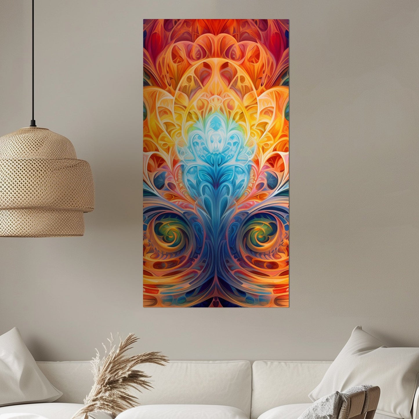 Symmetrical Digital Render Abstract - Recurring Kaleidoscope: Infinite Visual Complexity