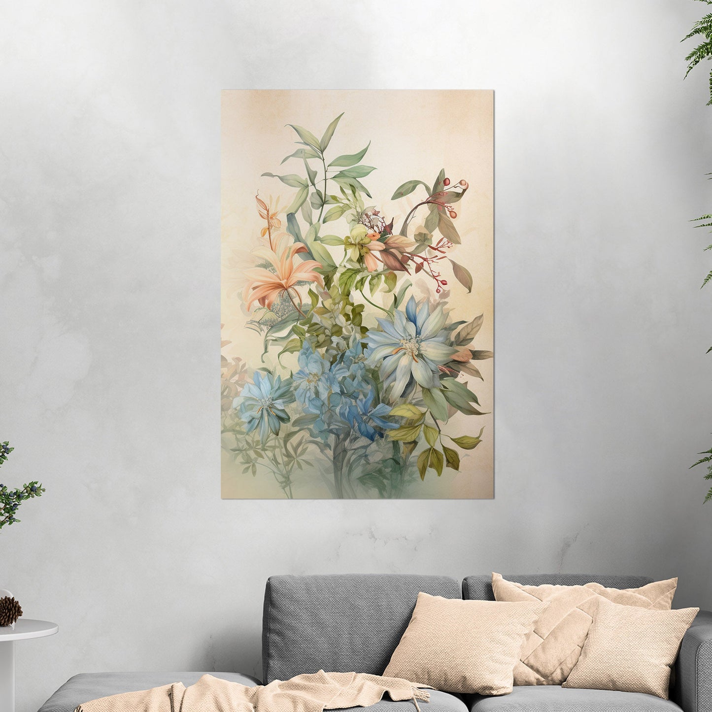 Dreamy Botanical Watercolor - Bouquet for a Friend