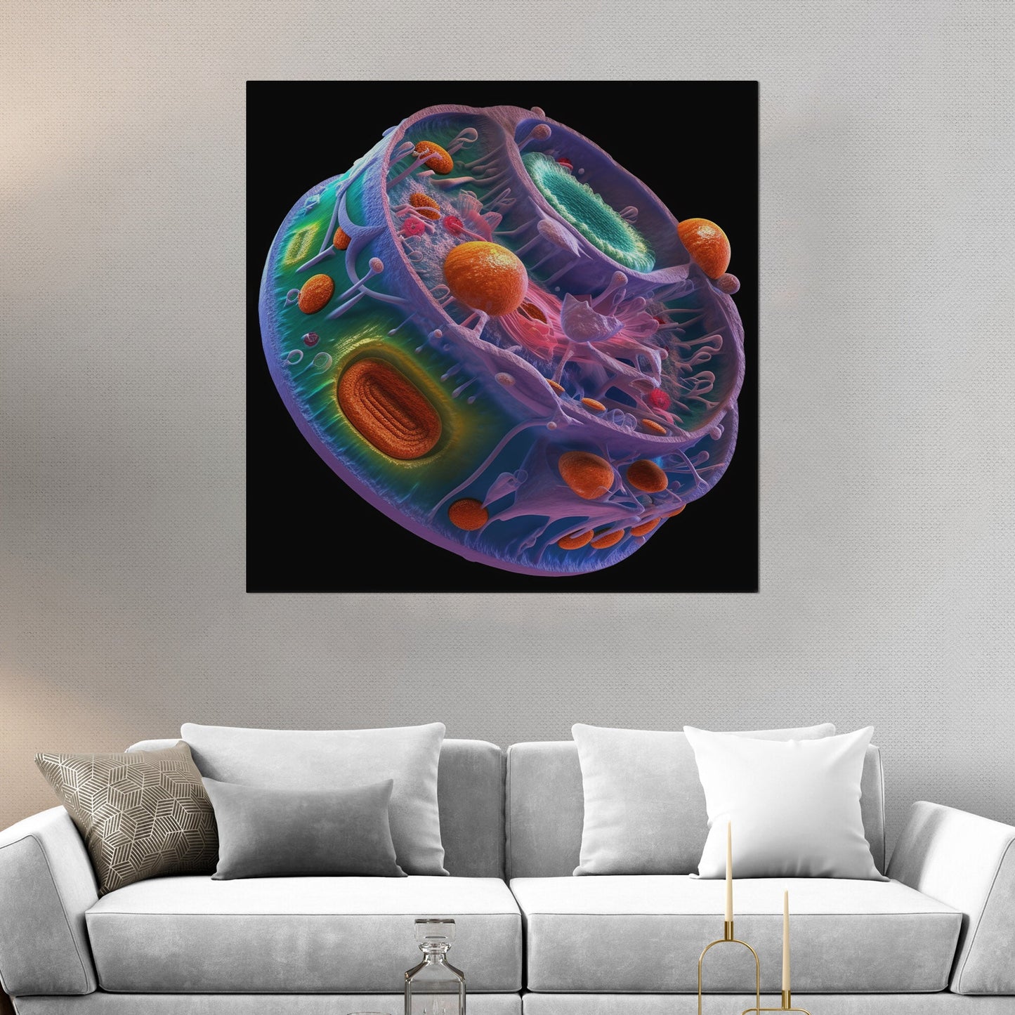 Detailed cell structure diagram - Life's Intricate Harmony