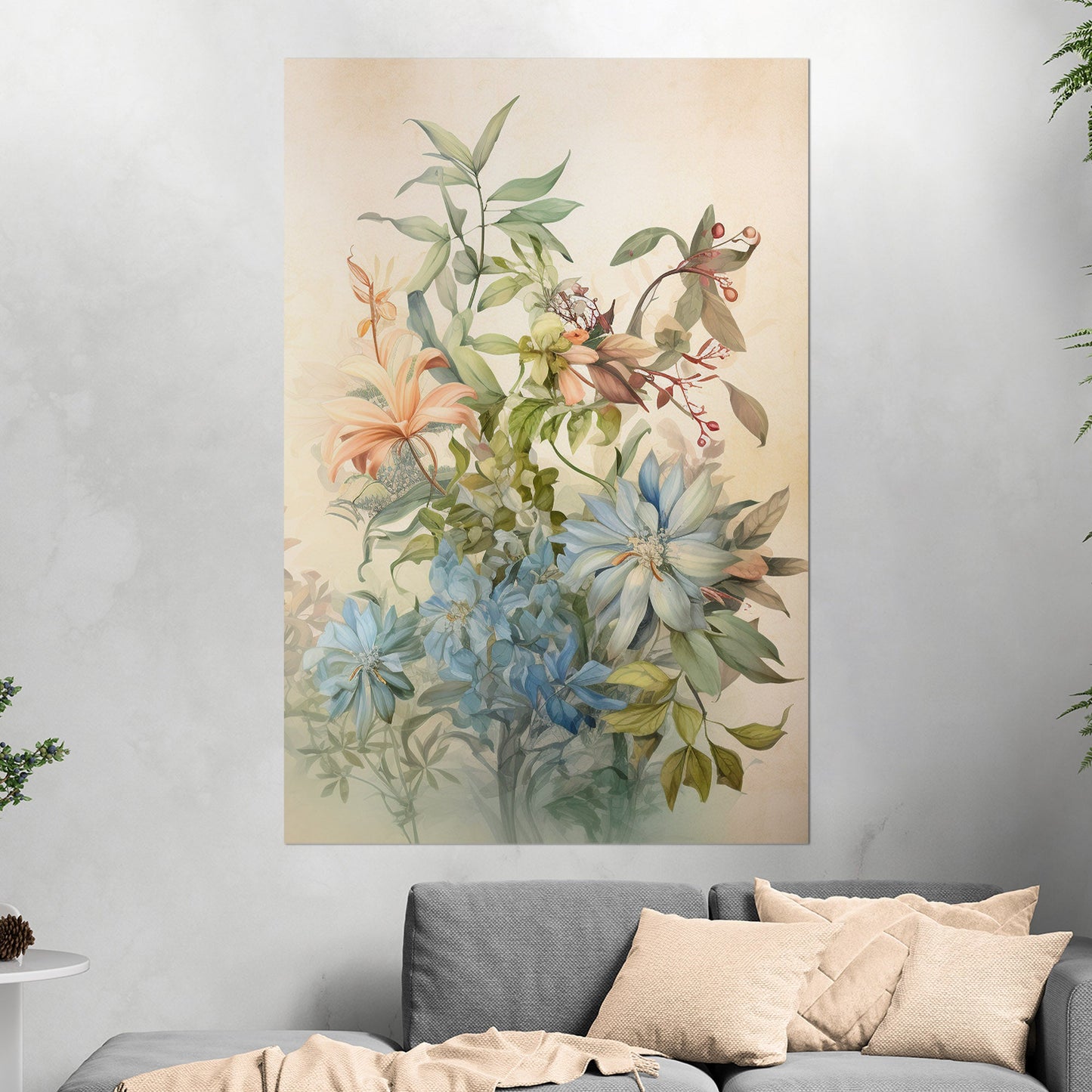 Dreamy Botanical Watercolor - Bouquet for a Friend