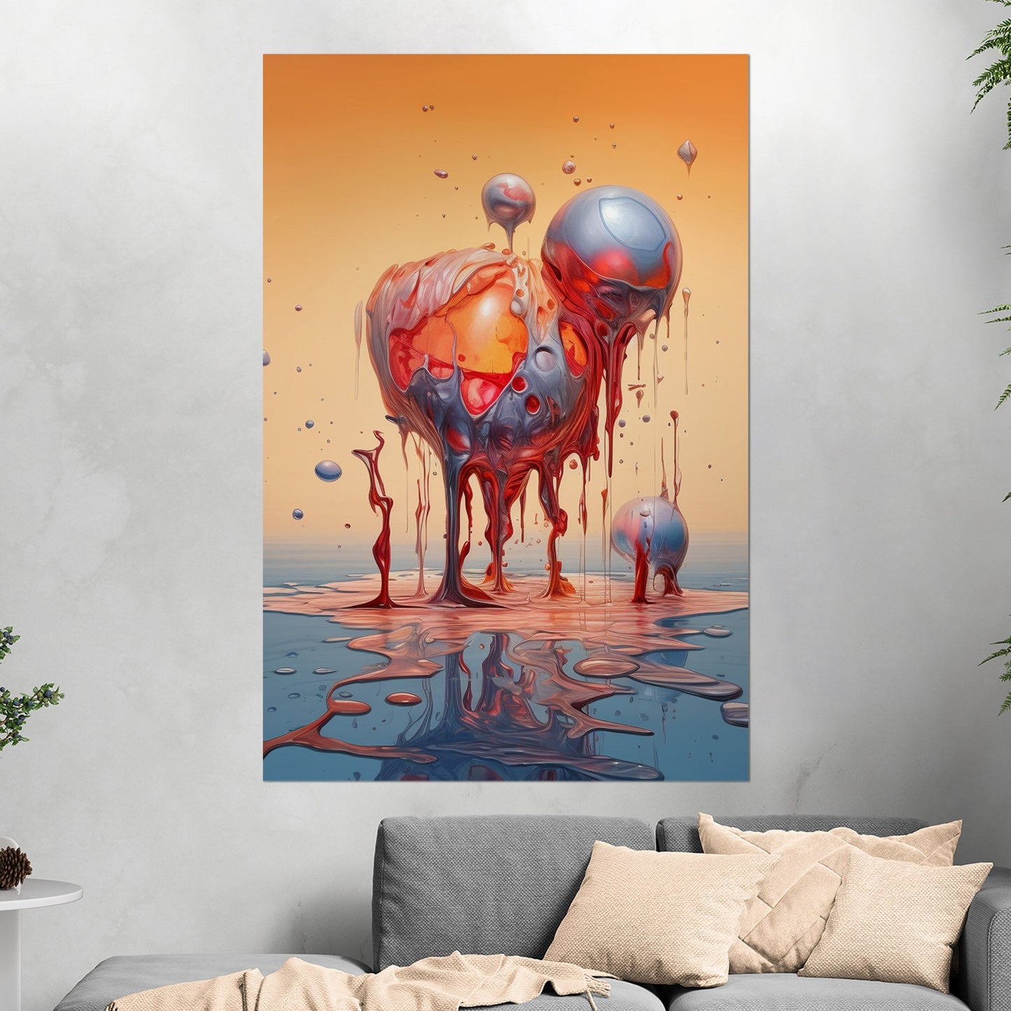 Surreal Abstract Digital Art Render - Ethereal Melting Dreams