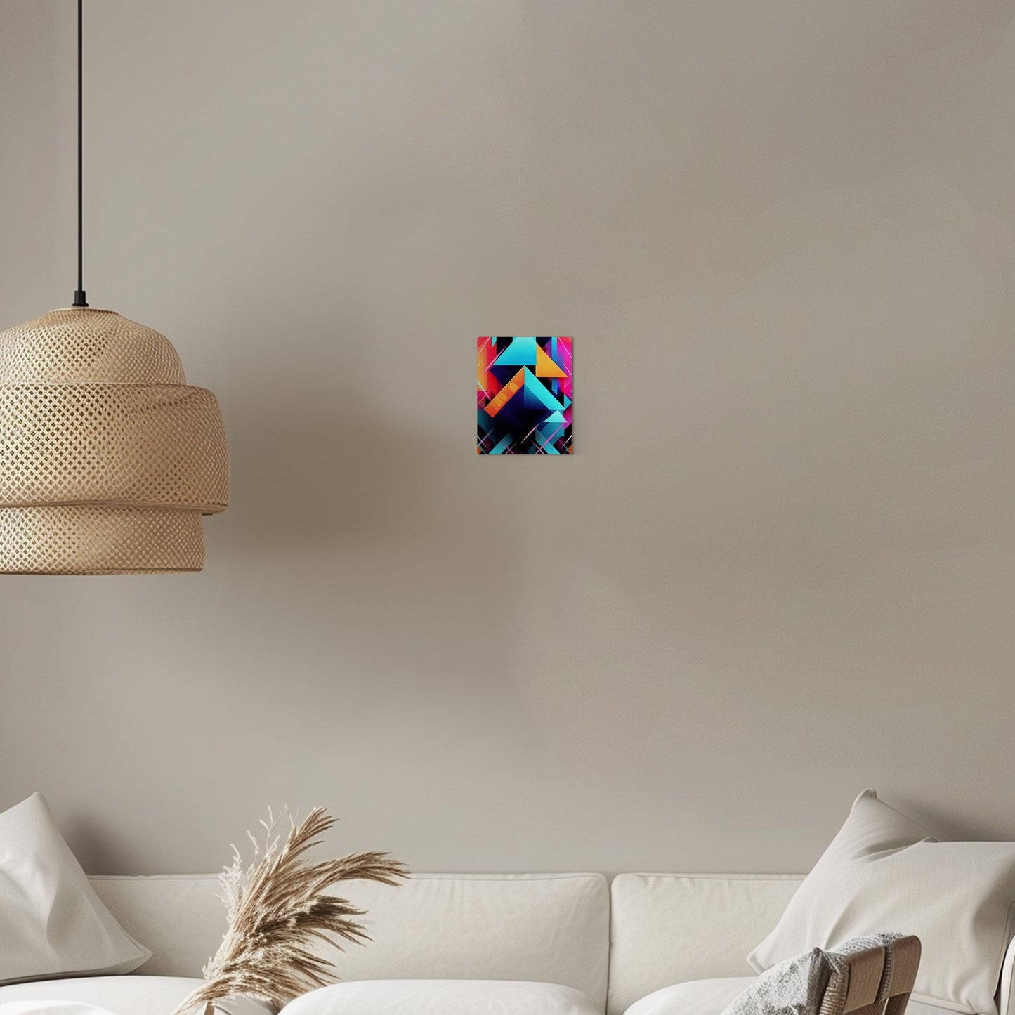 Bold neon geometric shapes - Electric Oasis