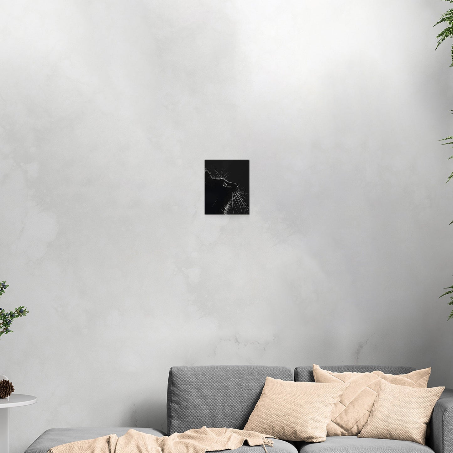 Minimalistic Cat Wall Art - Enchanting Elegance
