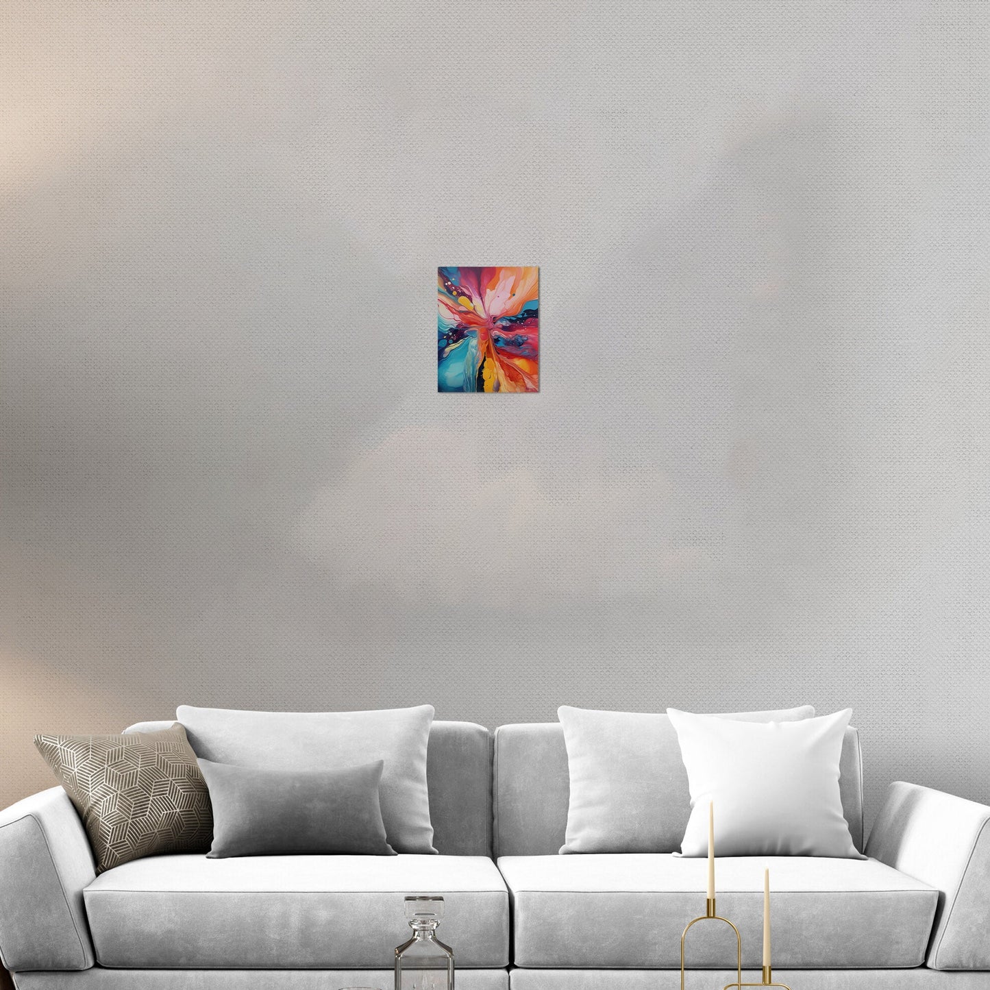 Abstract Splatter Oil Painting - Color Wave Splash