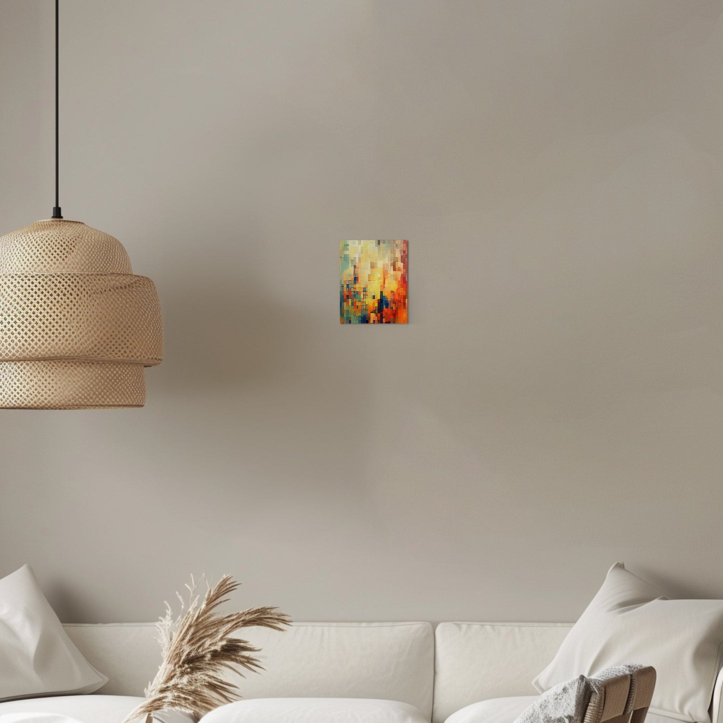 Pixelated mosaic retro abstract patterned geometric - Mesmerizing Modern Elegance
