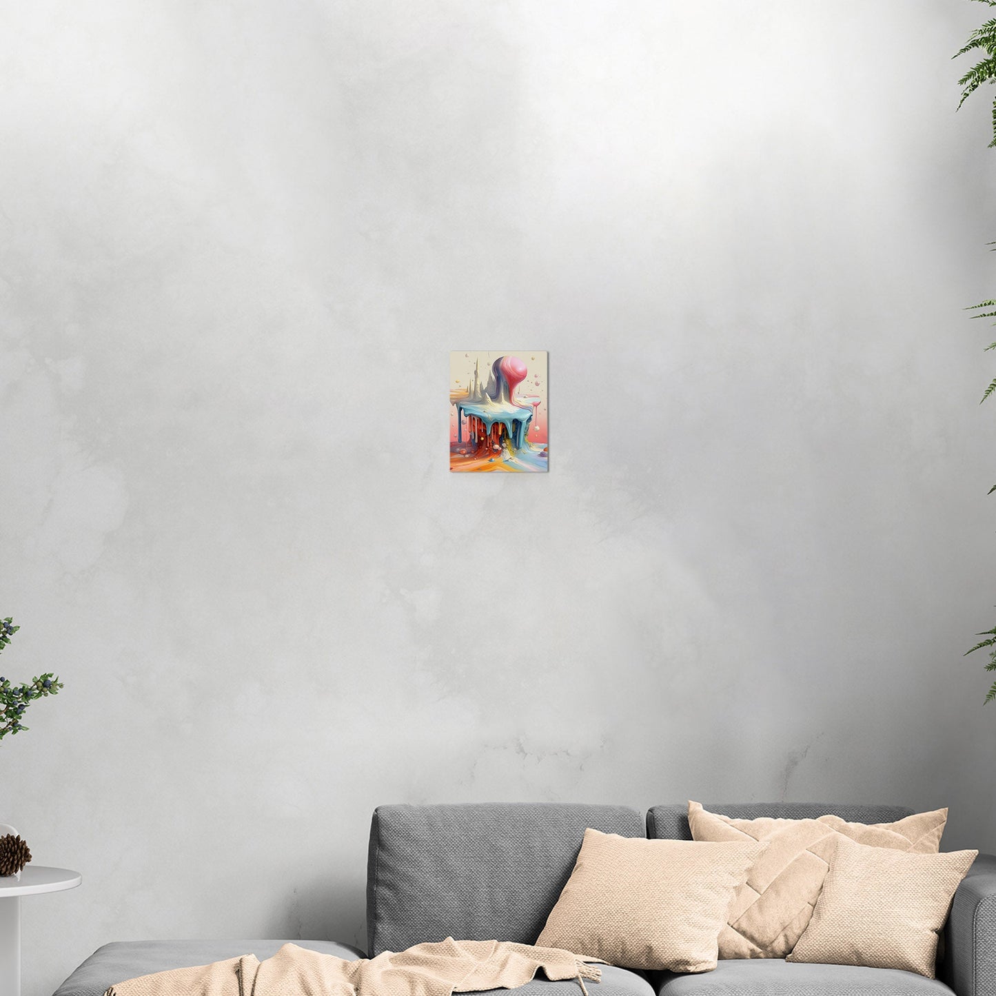 Abstract, surreal, dreamlike art with melting shapes - Enigmatic Elegance